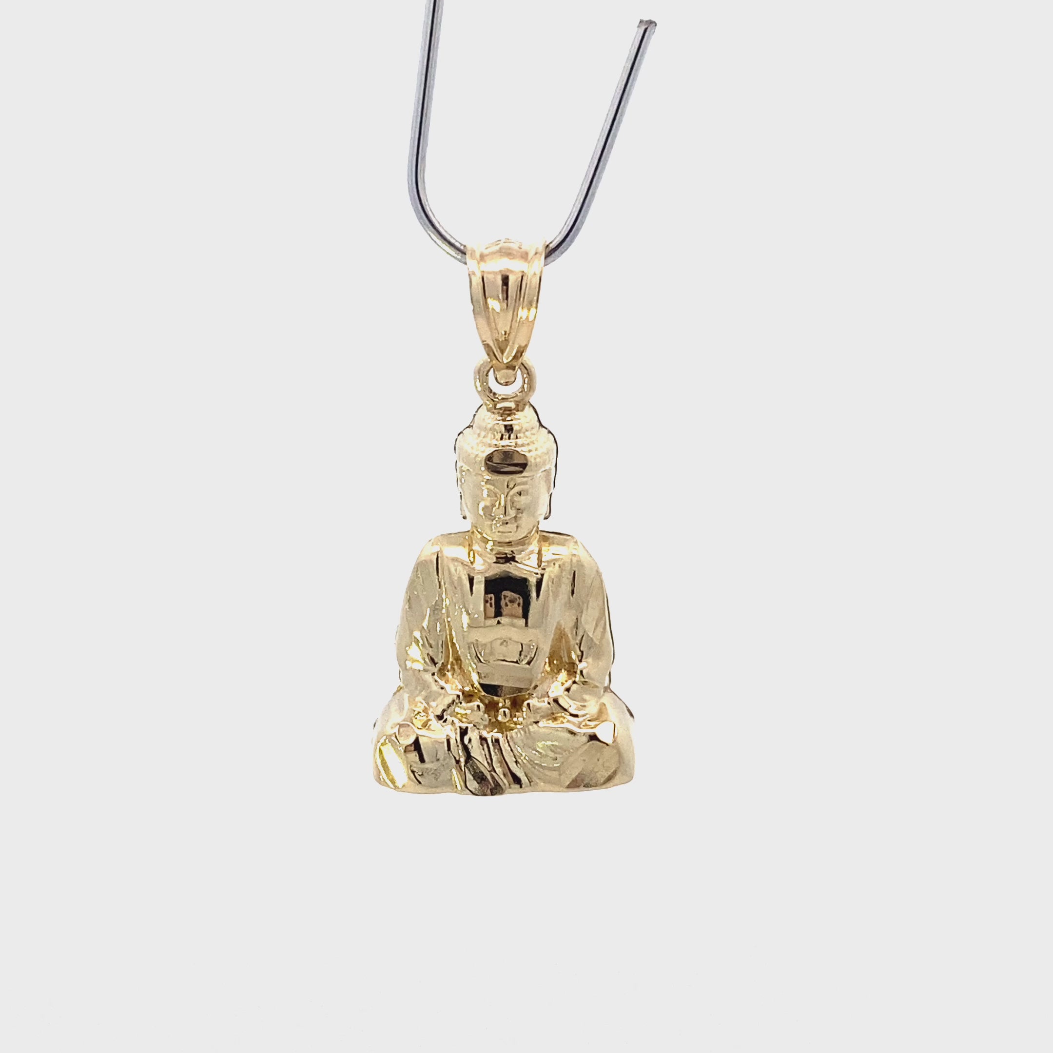 10K Yellow Gold Buddha Pendant