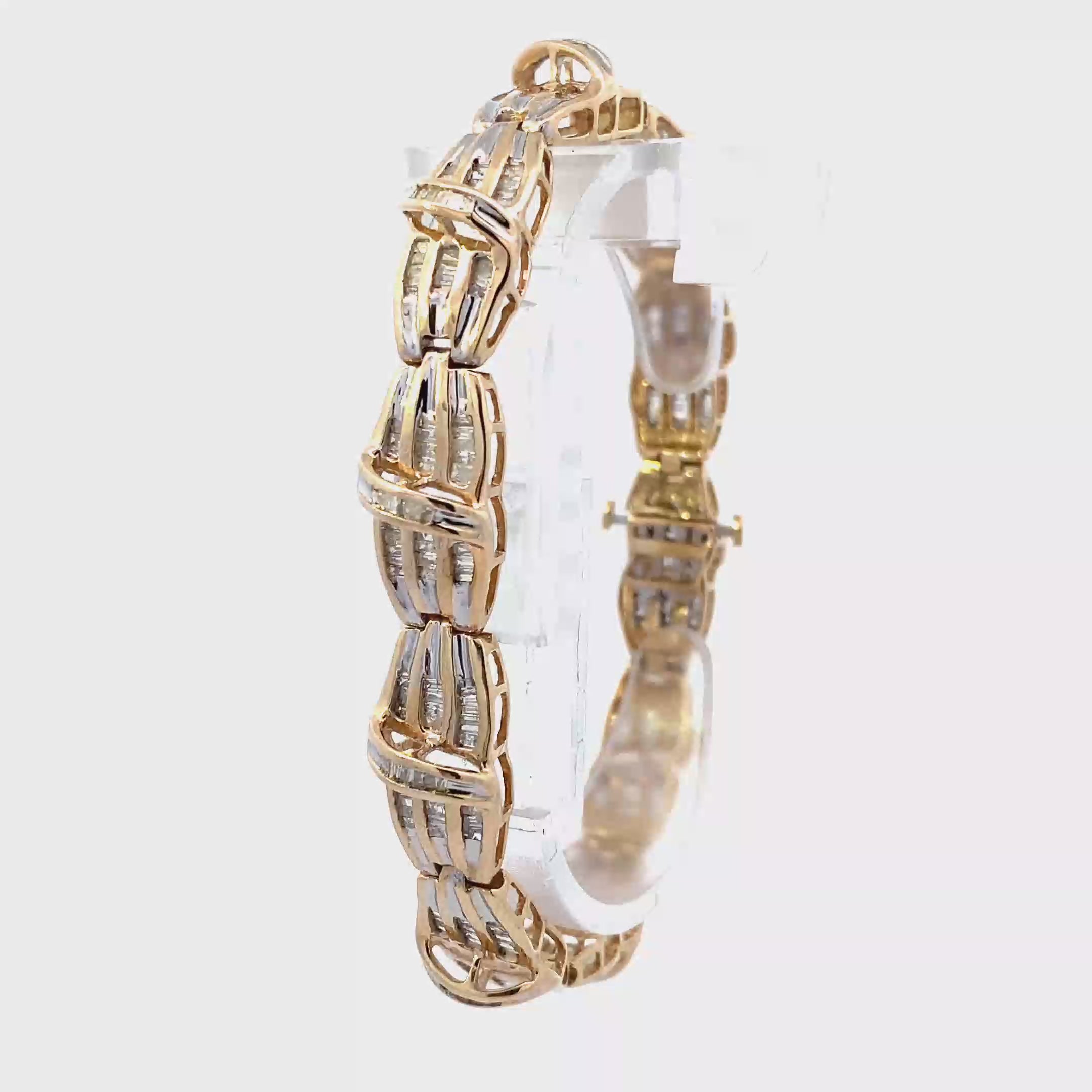 10K Yellow Gold Diamond Bracelet - 1.45ct
