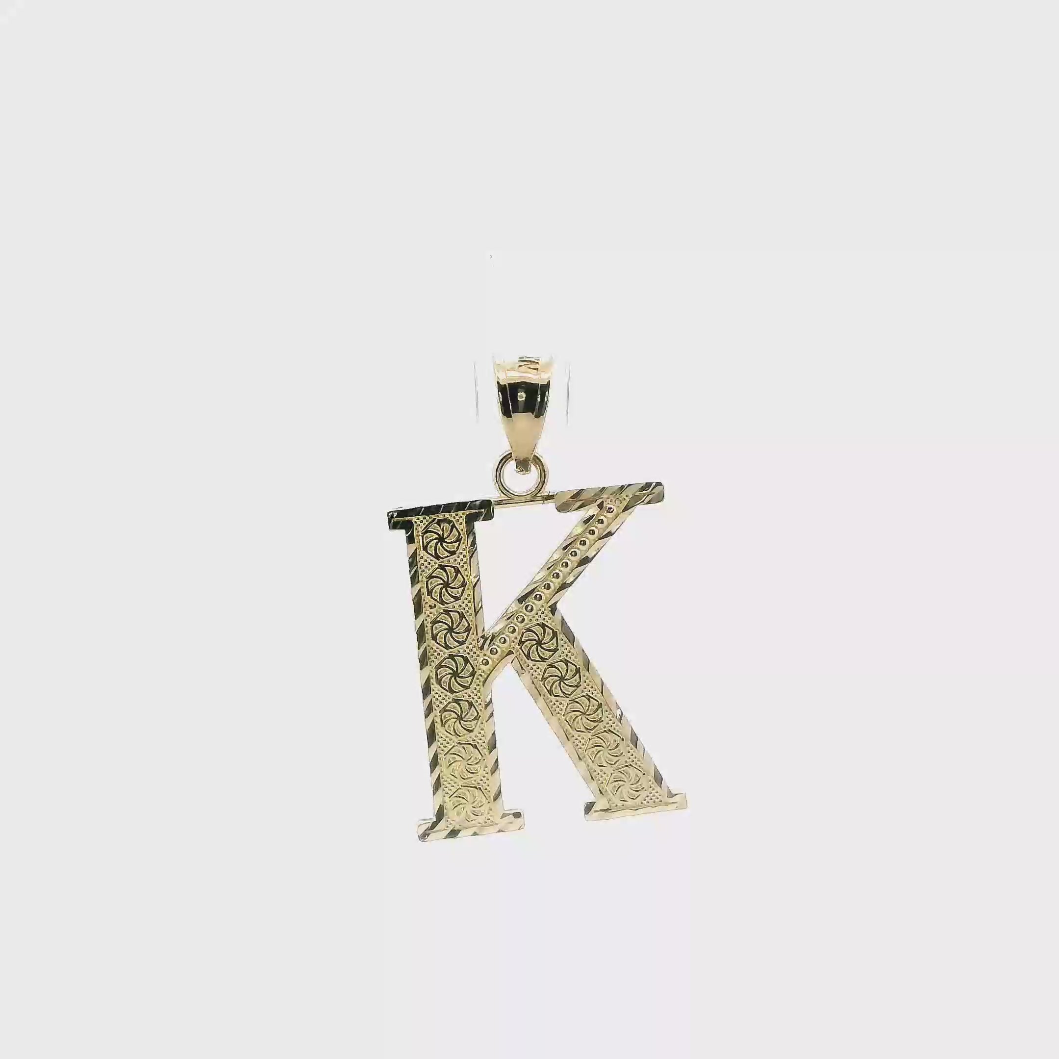 10K Yellow Gold Letter 