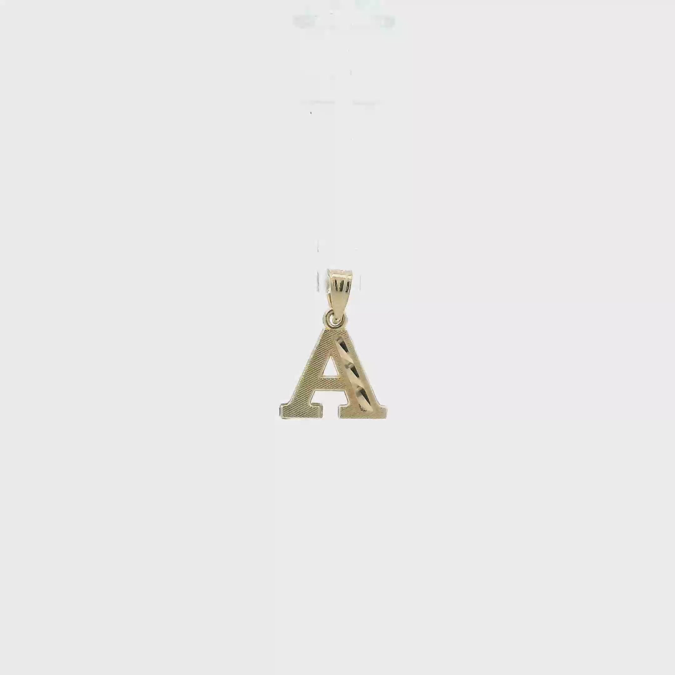 10K Yellow Gold Letter 