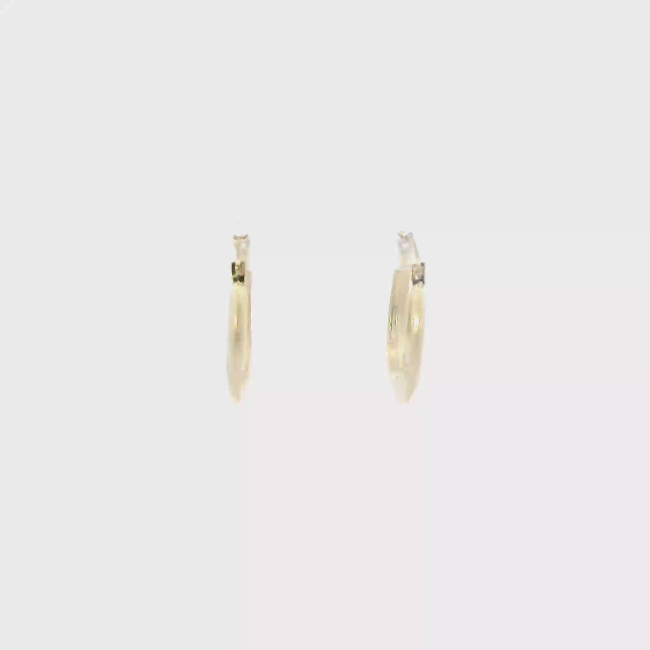 10K Yellow Gold hoop Earrings