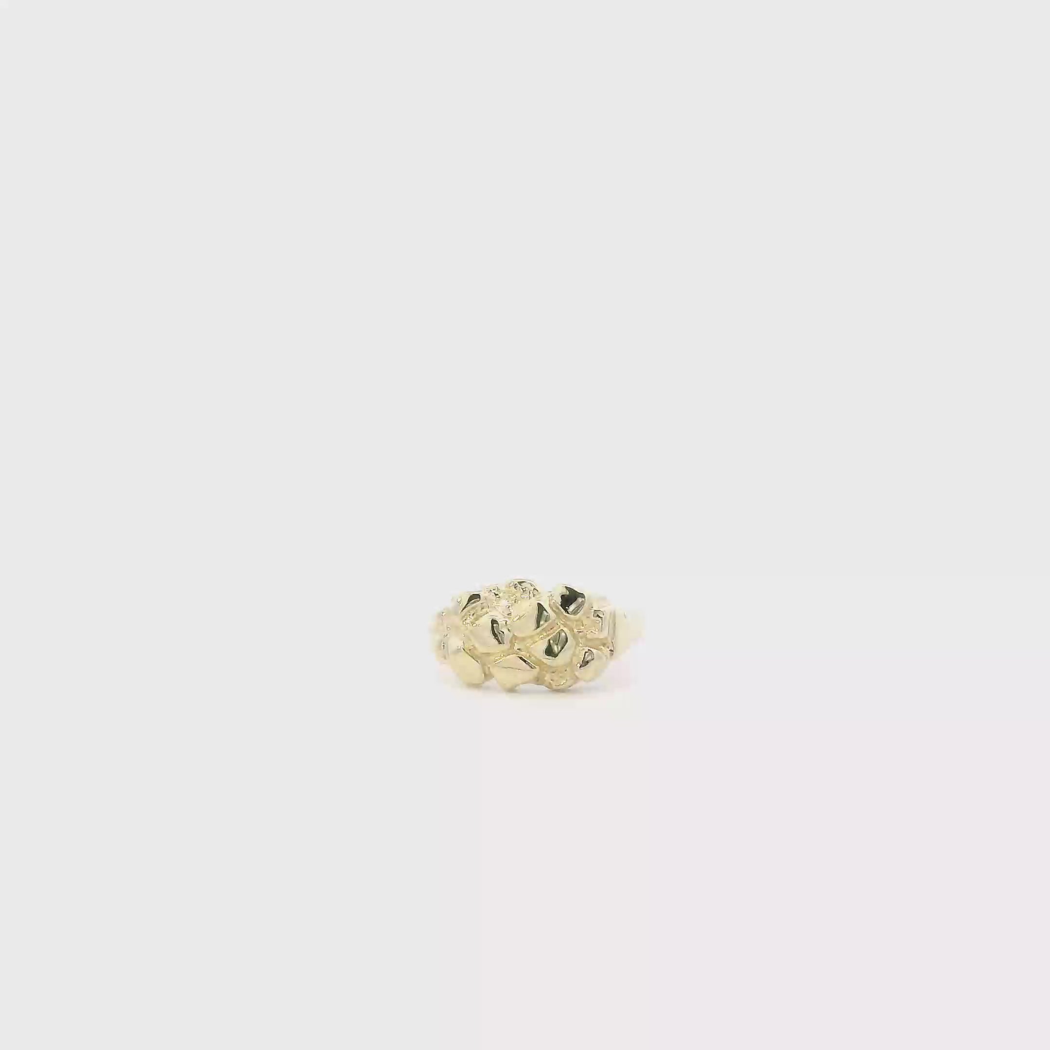 10K Yellow Gold Nugget Baby Ring