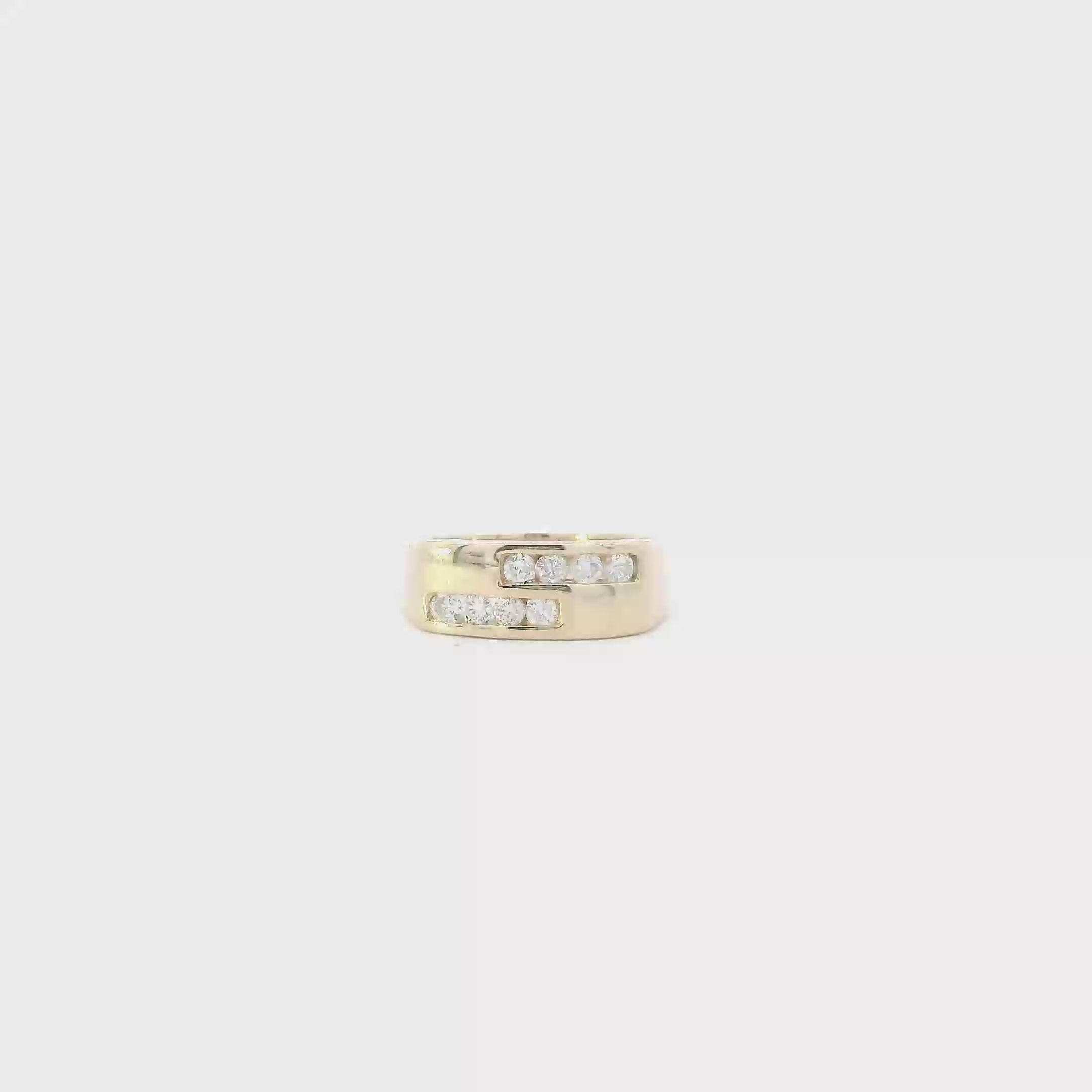 14K Yellow Gold Diamond Womens Ring - 0.32ct