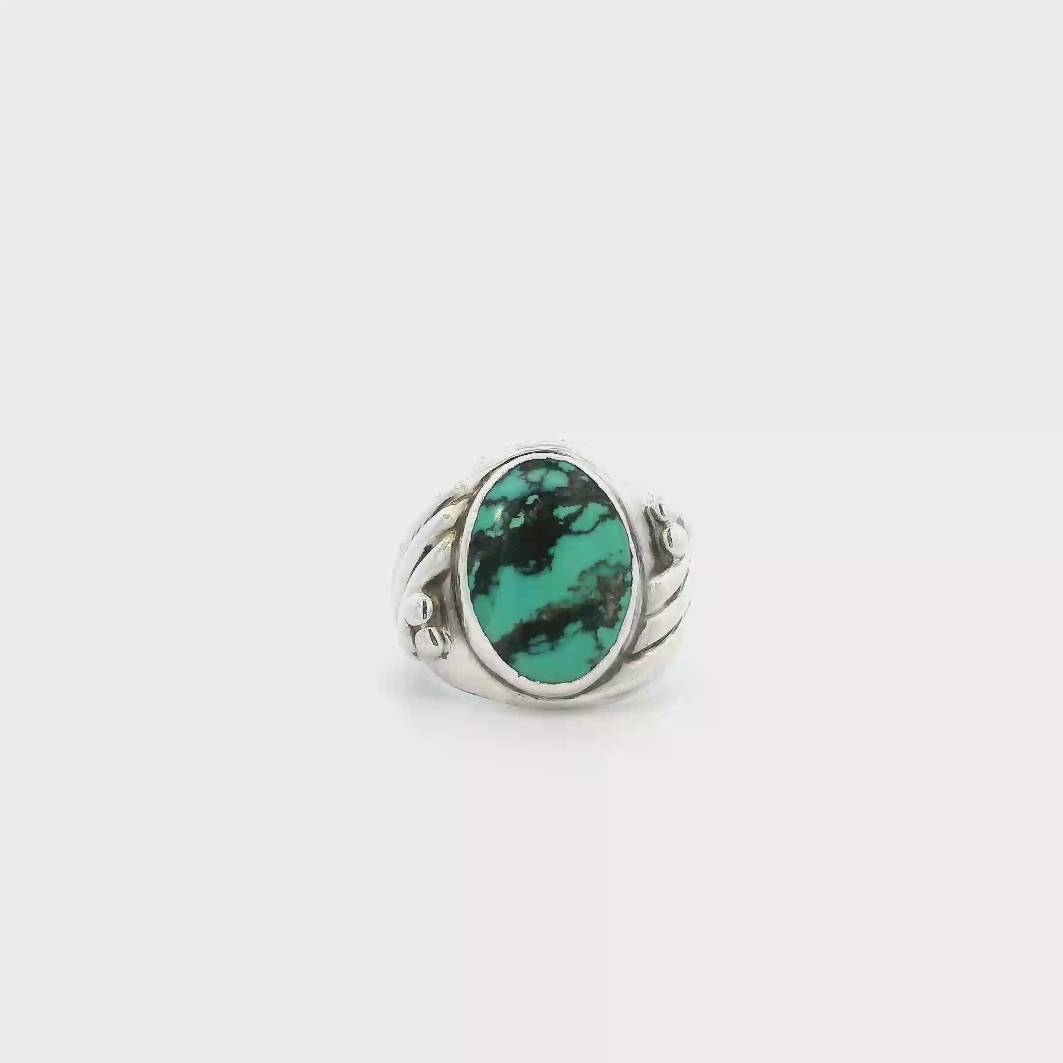 Vintage Sterling Silver Turquoise Ring