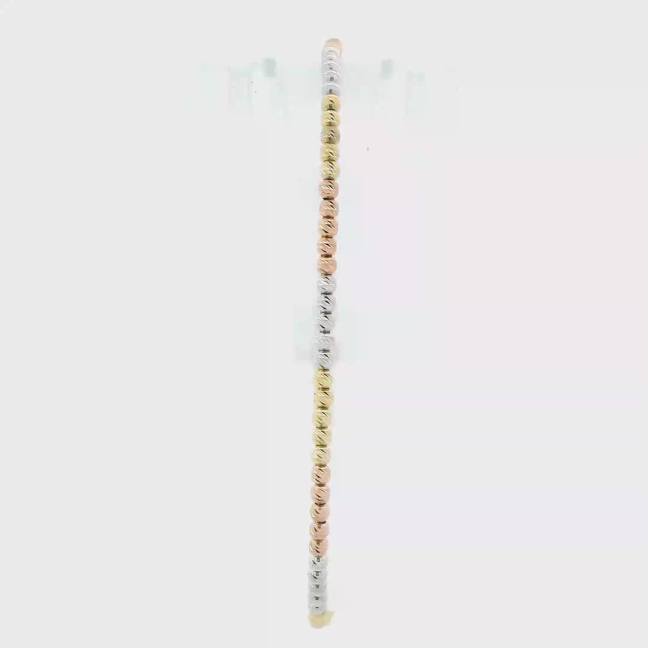 14K Tri Color Gold 8