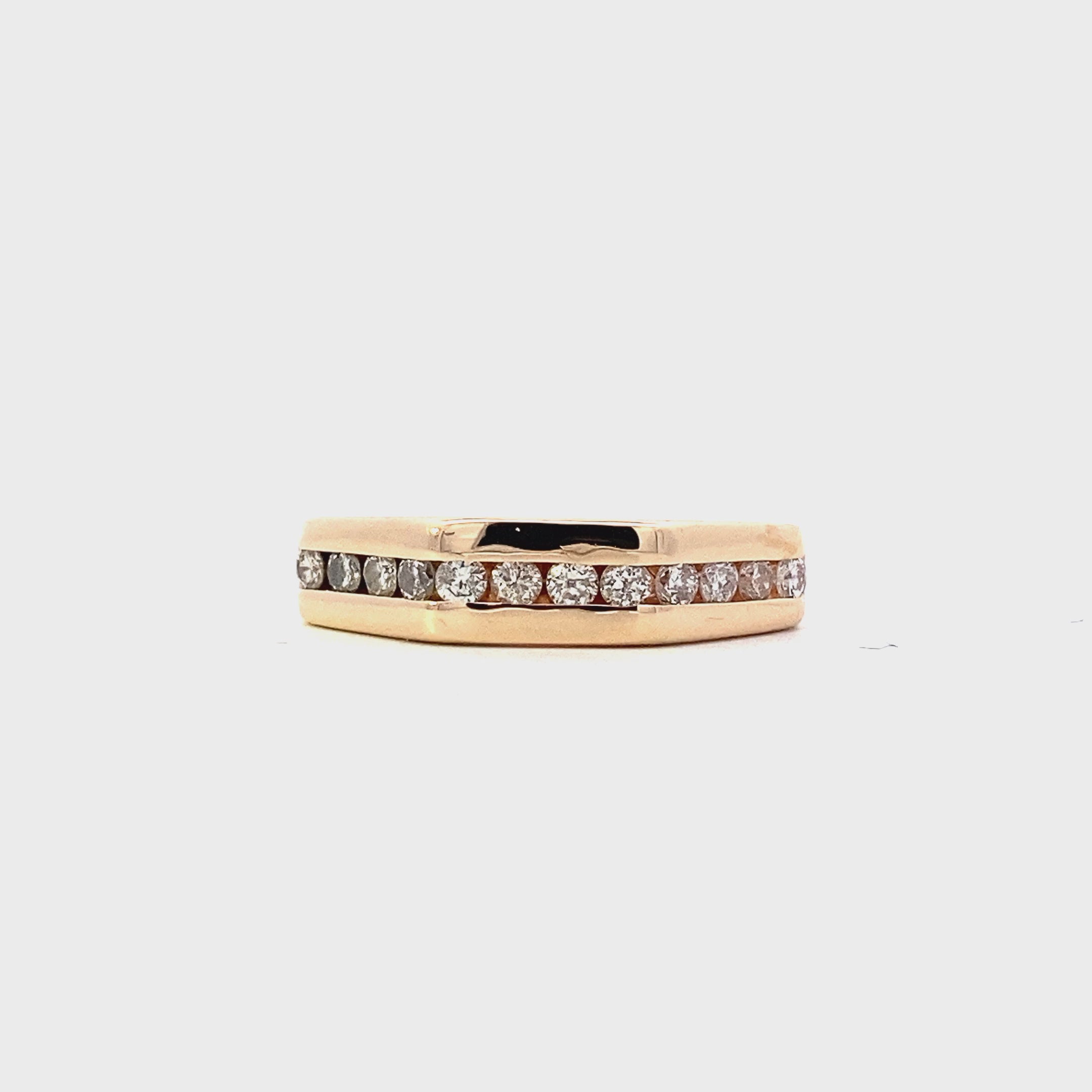 14K Yellow Gold Diamond Ring - 0.48ct