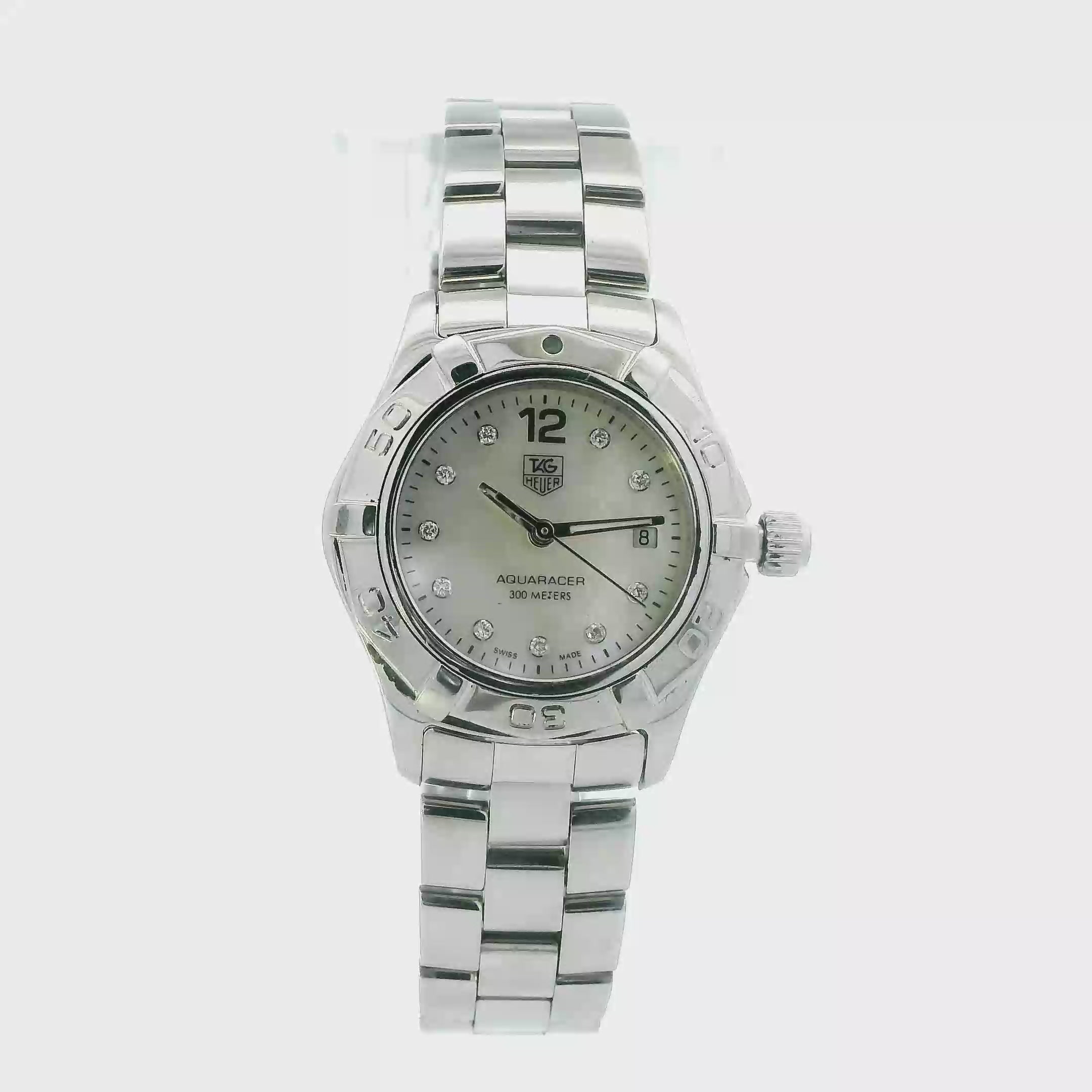 Tag Heuer Aquaracer Steel Ladies Wristwatch - WAF1415