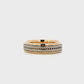 14K Yellow & White Gold Rope Design Men's Band