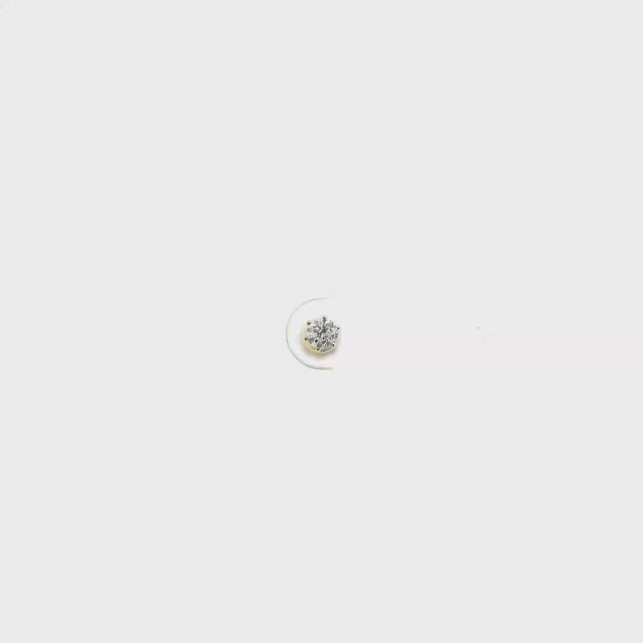 14K Yellow Gold Diamond Single Solitaire-0.15ct