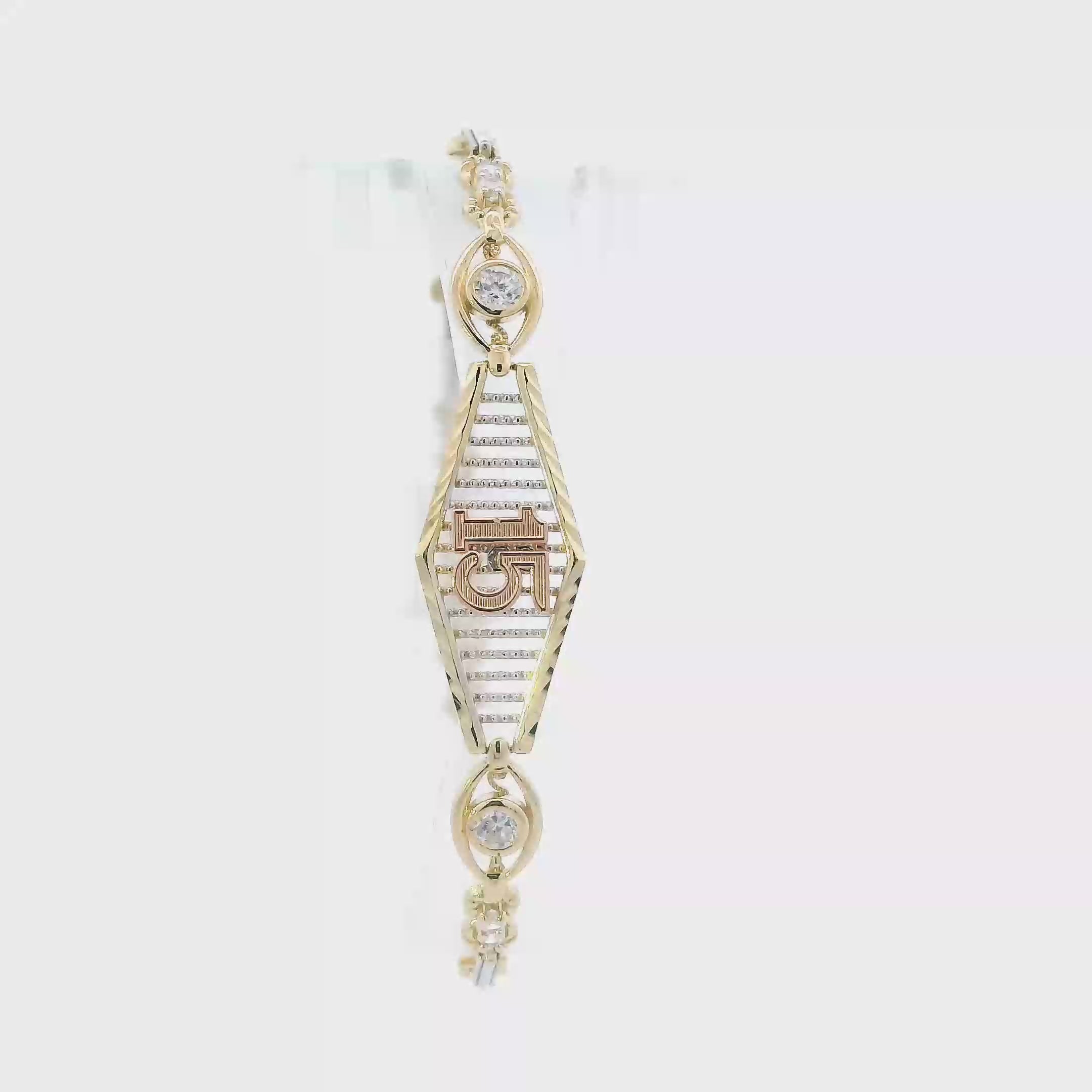 14K Tri Color 