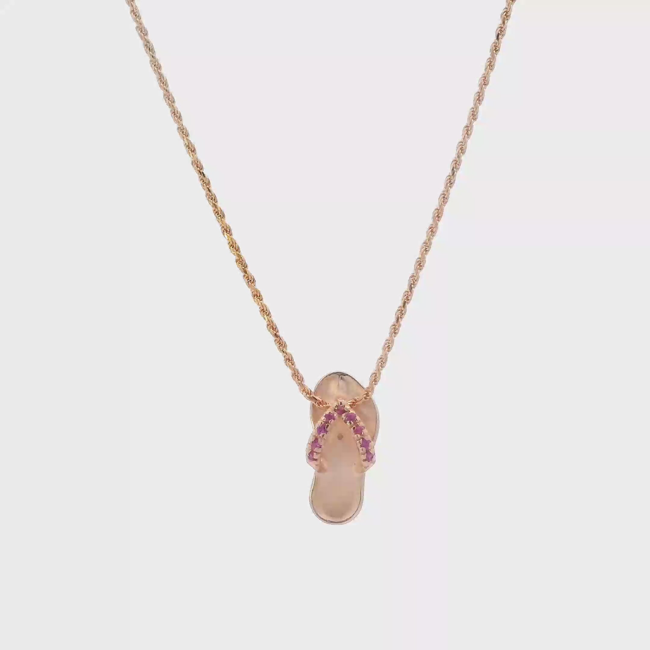 14K Rose Gold 16