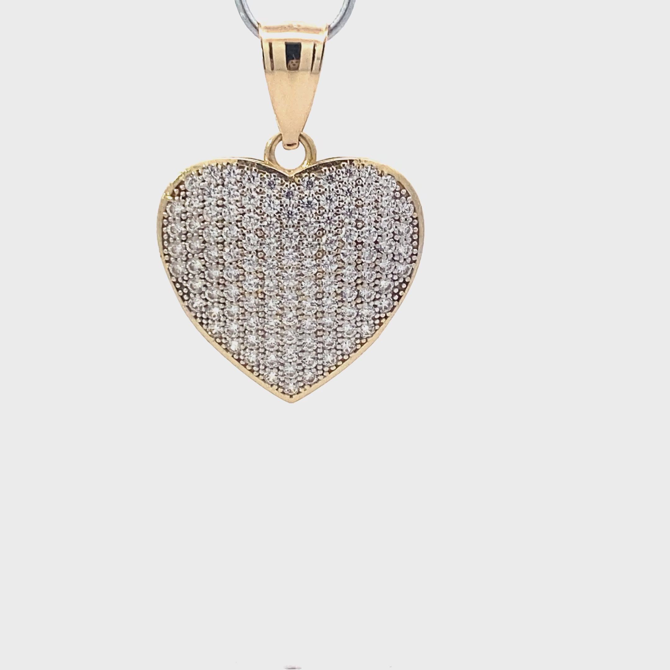 10K Yellow Gold Heart Pendant