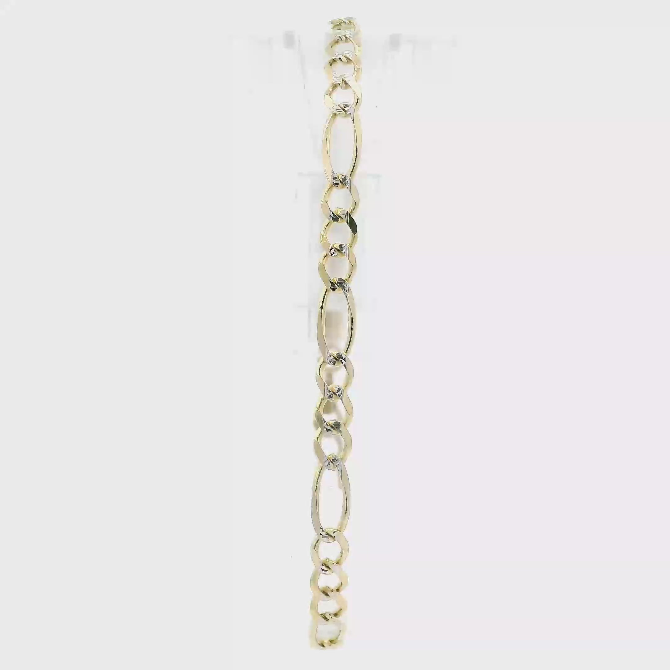 14K Yellow Gold Figaro Bracelet