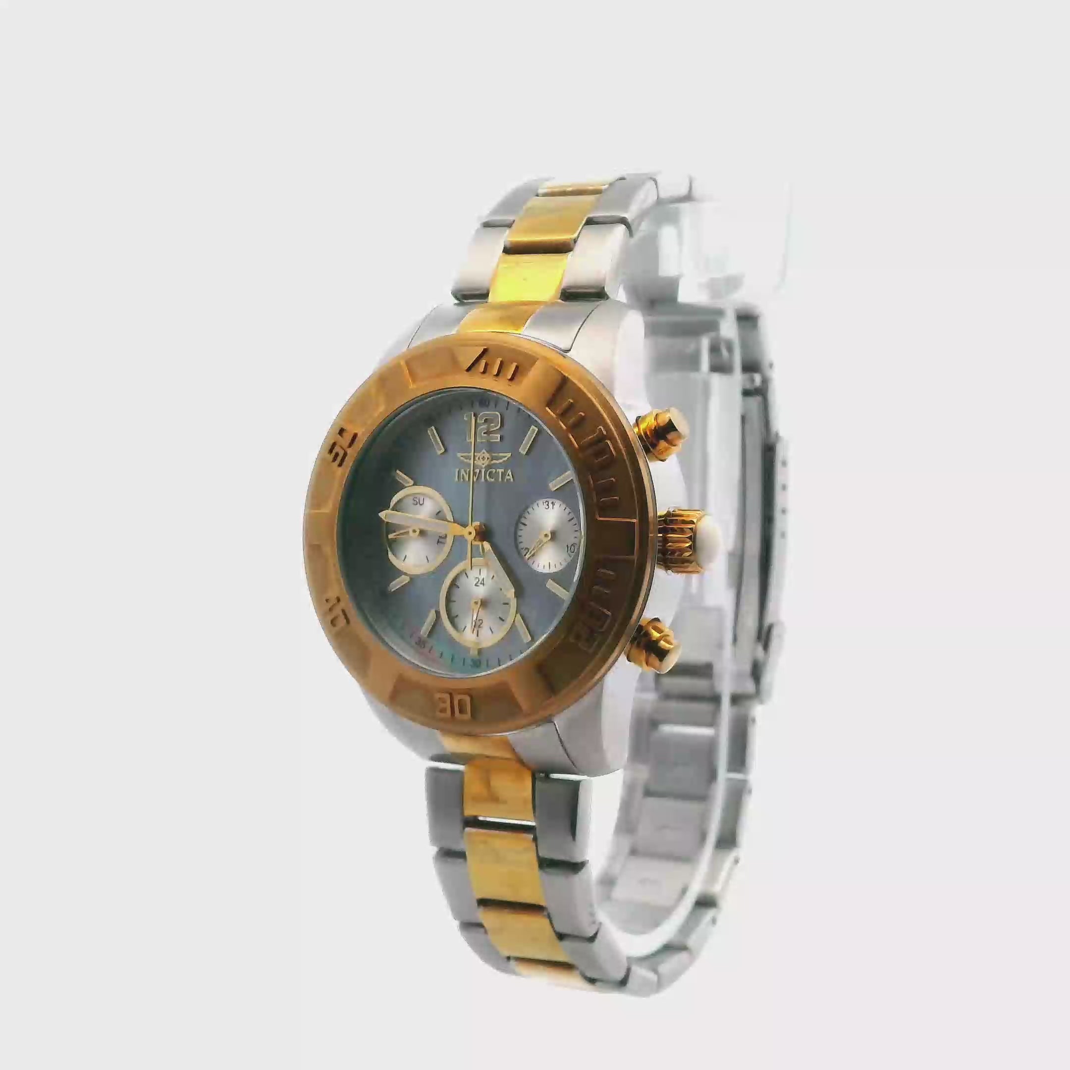 Invicta Angel Mother Of Pearl dial Two-Tone Women's Wrist Watch