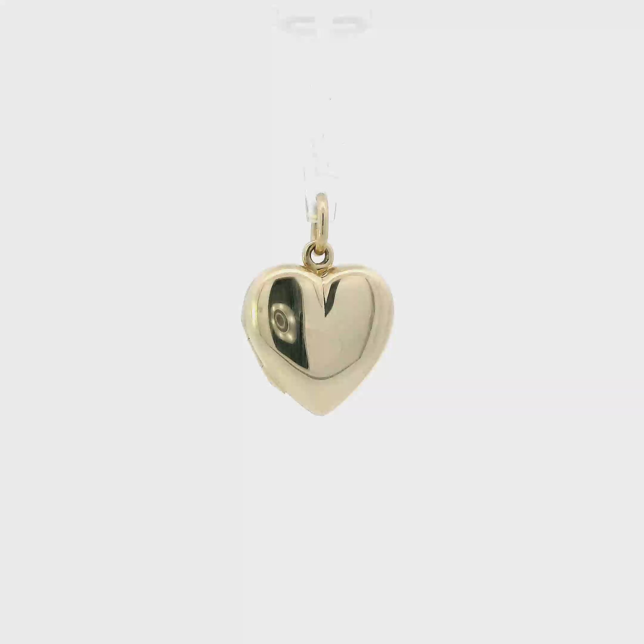 14K Yellow Gold Tiffany & Co Vintage Heart Locket Pendant