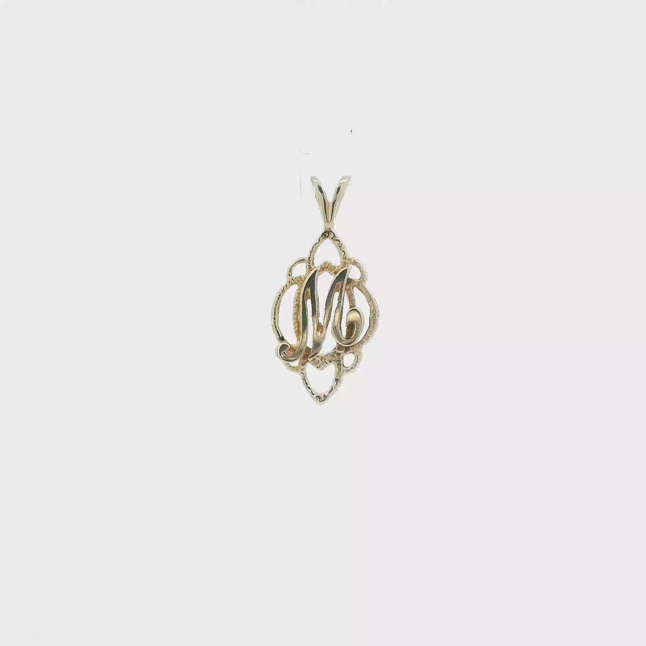 10K Yellow Gold Letter 