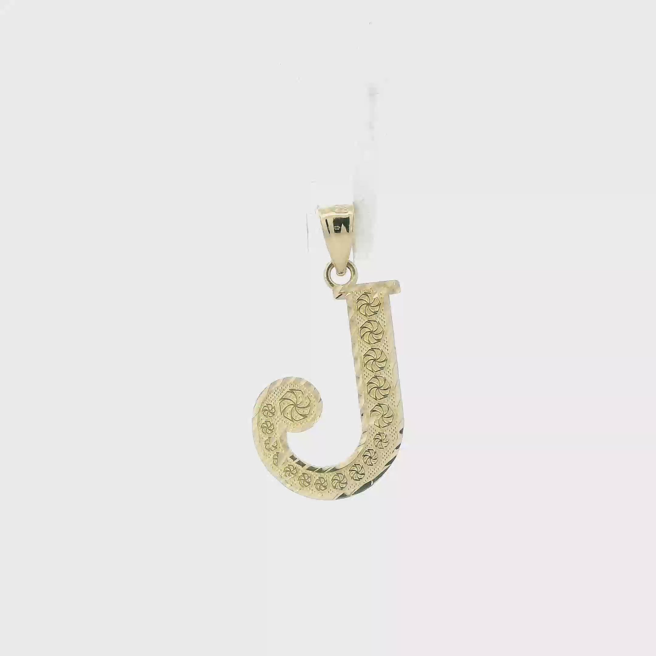 10K Yellow Gold Letter 