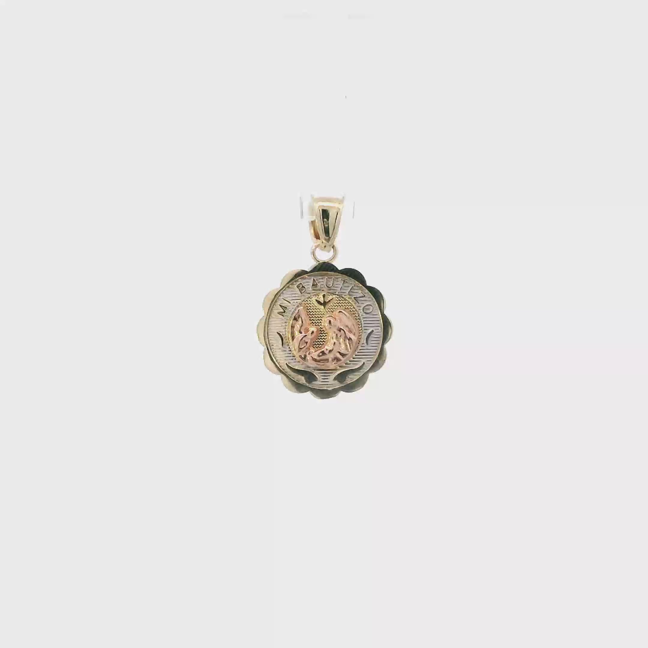 14K Tri Color Gold 