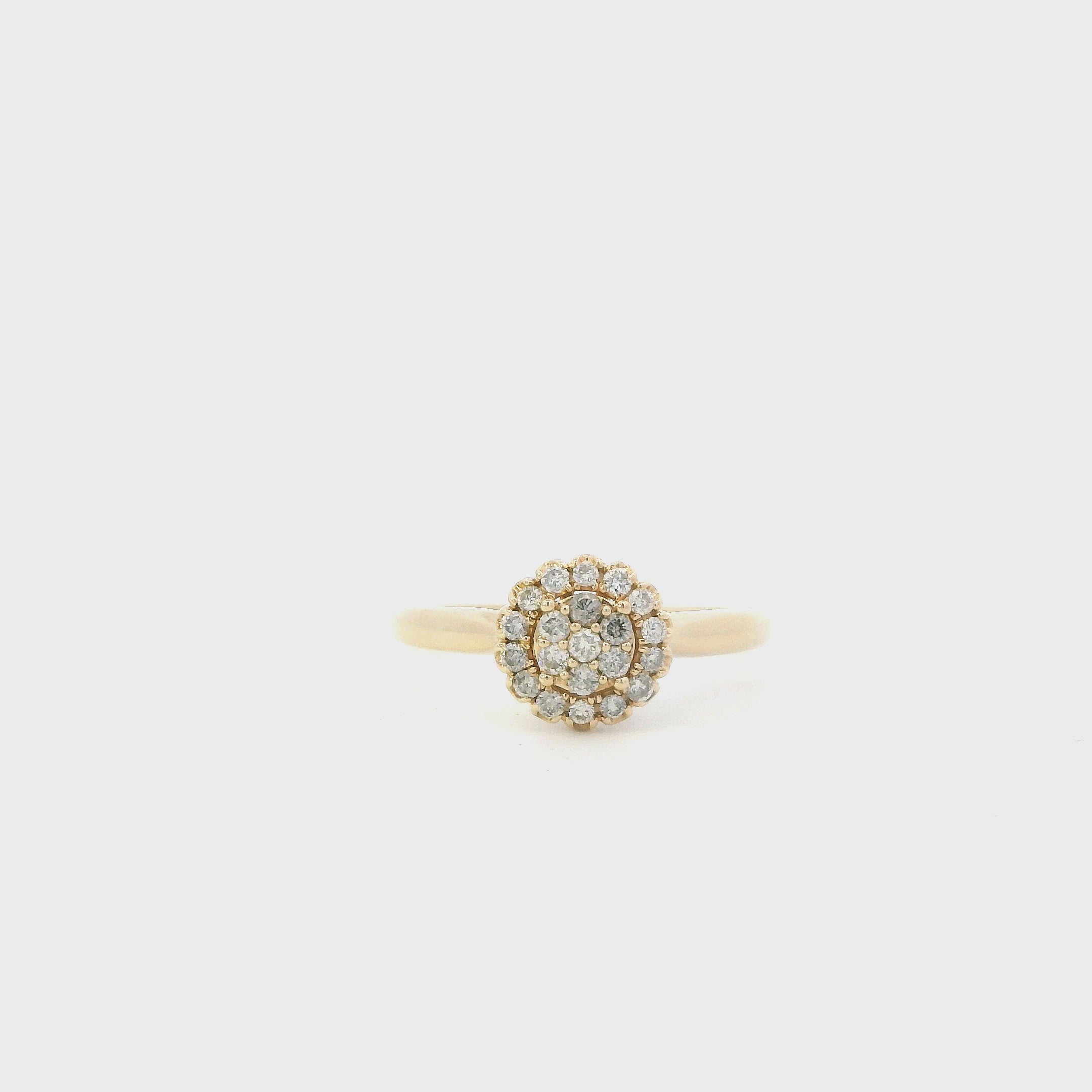 14K Yellow Gold Women’s Diamond Ring - 0.36ct