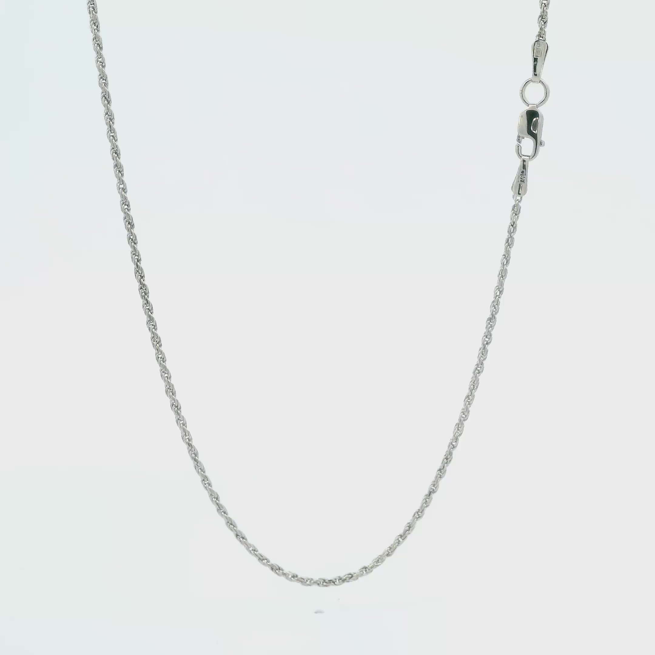 14K White Gold 20.5