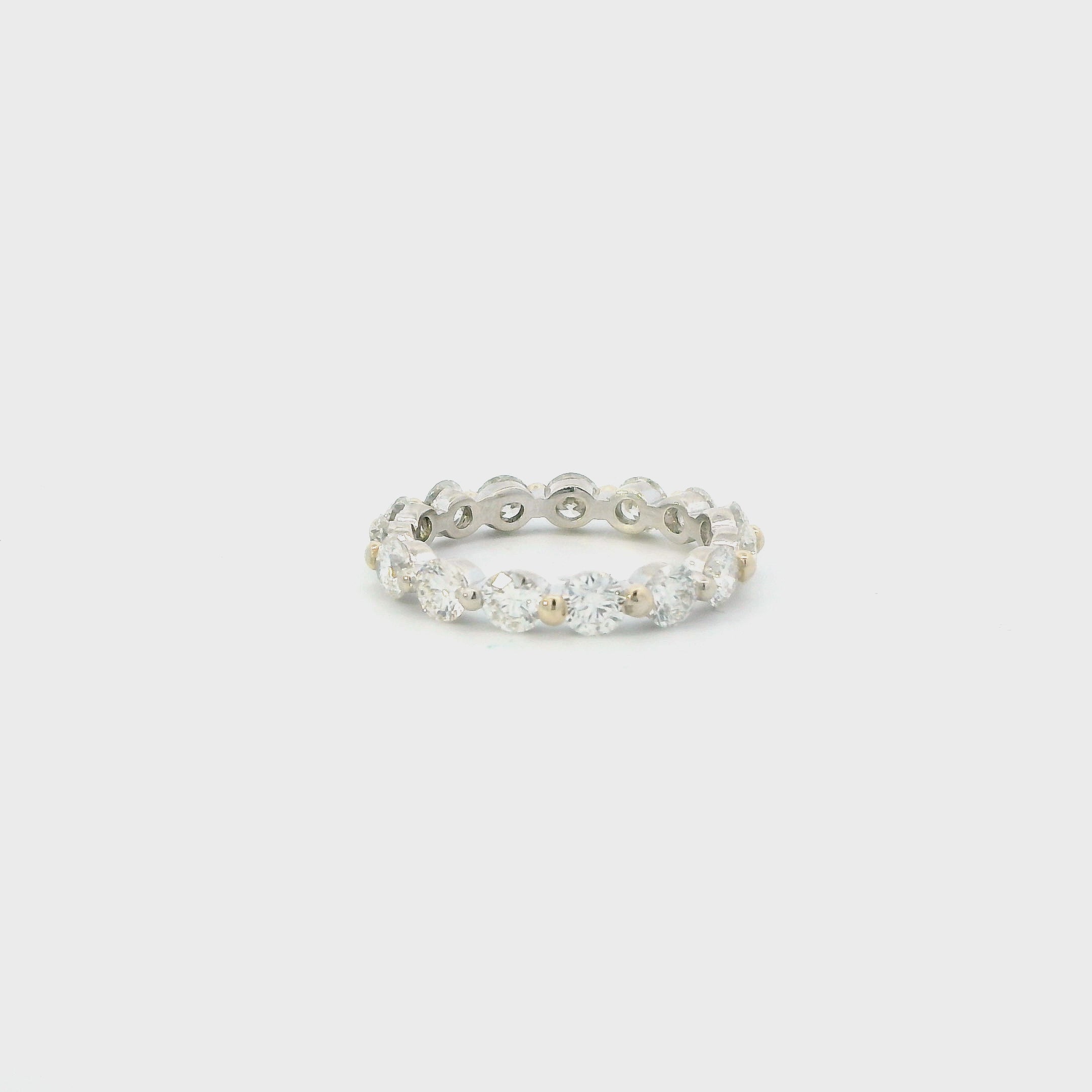14K White Gold Diamond Eternity Band - 2.65ct