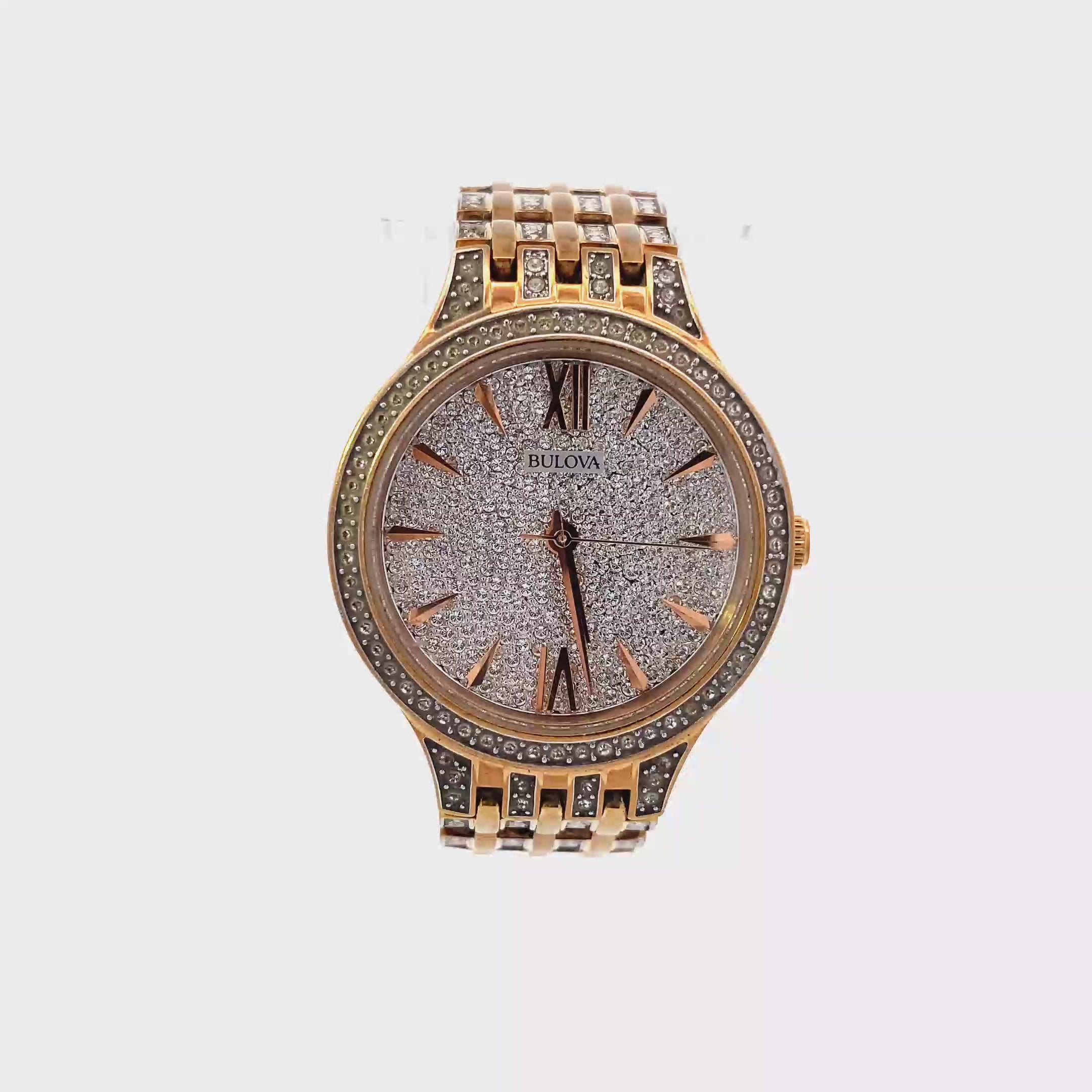 Bulova Phantom Gold Plated Stainless Steel Women's Watch 98L263