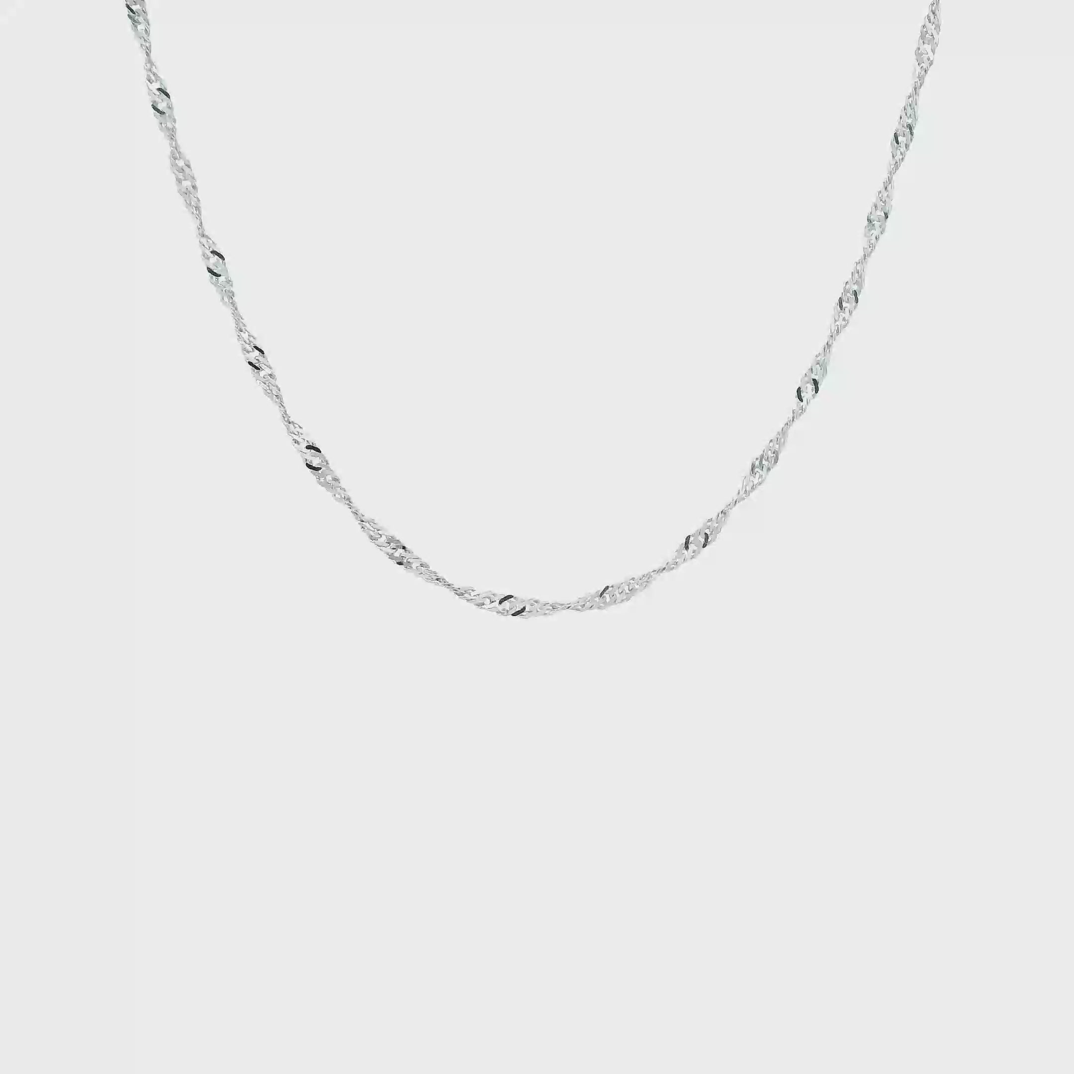 10K White Gold 19.5