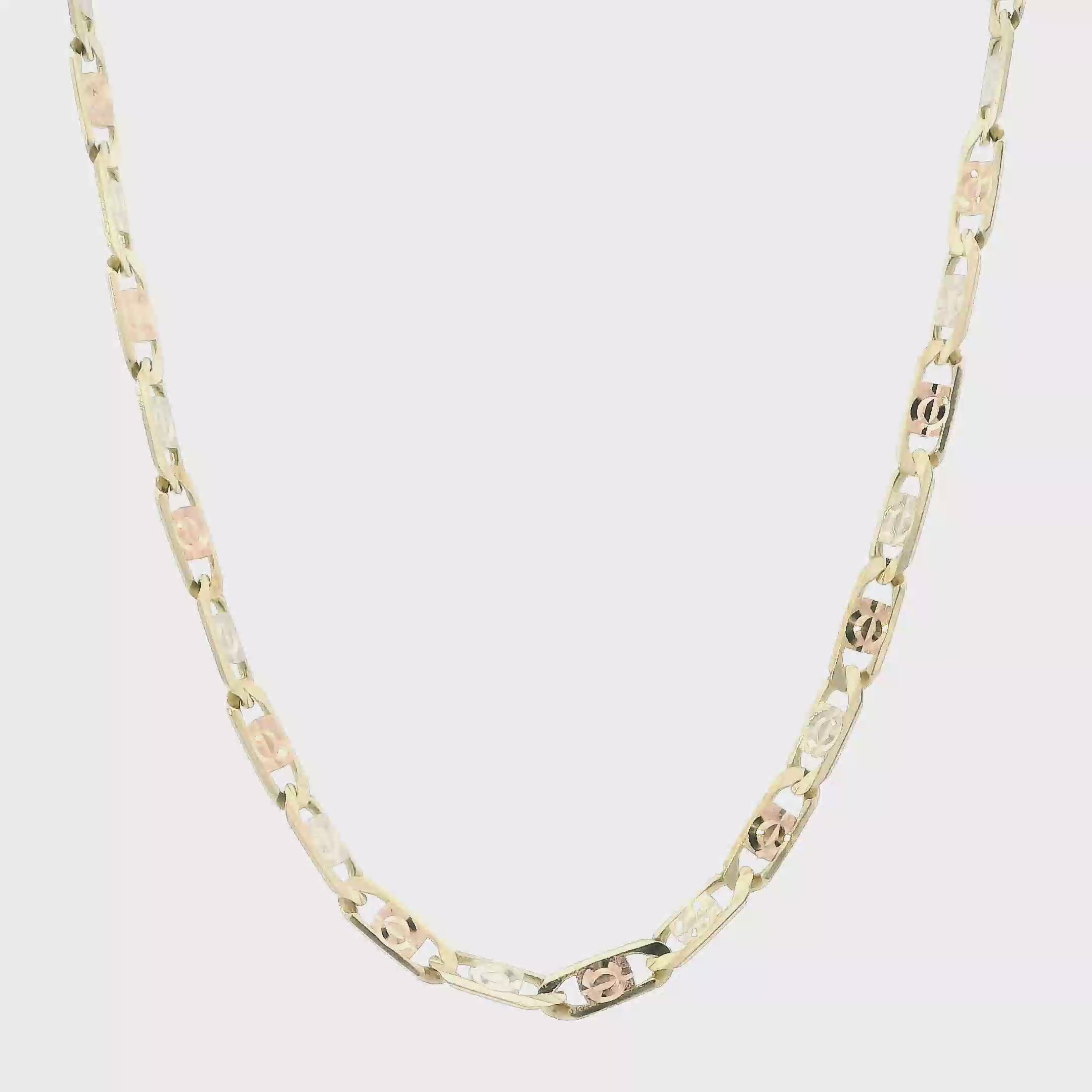 14K Tri Color 22.5