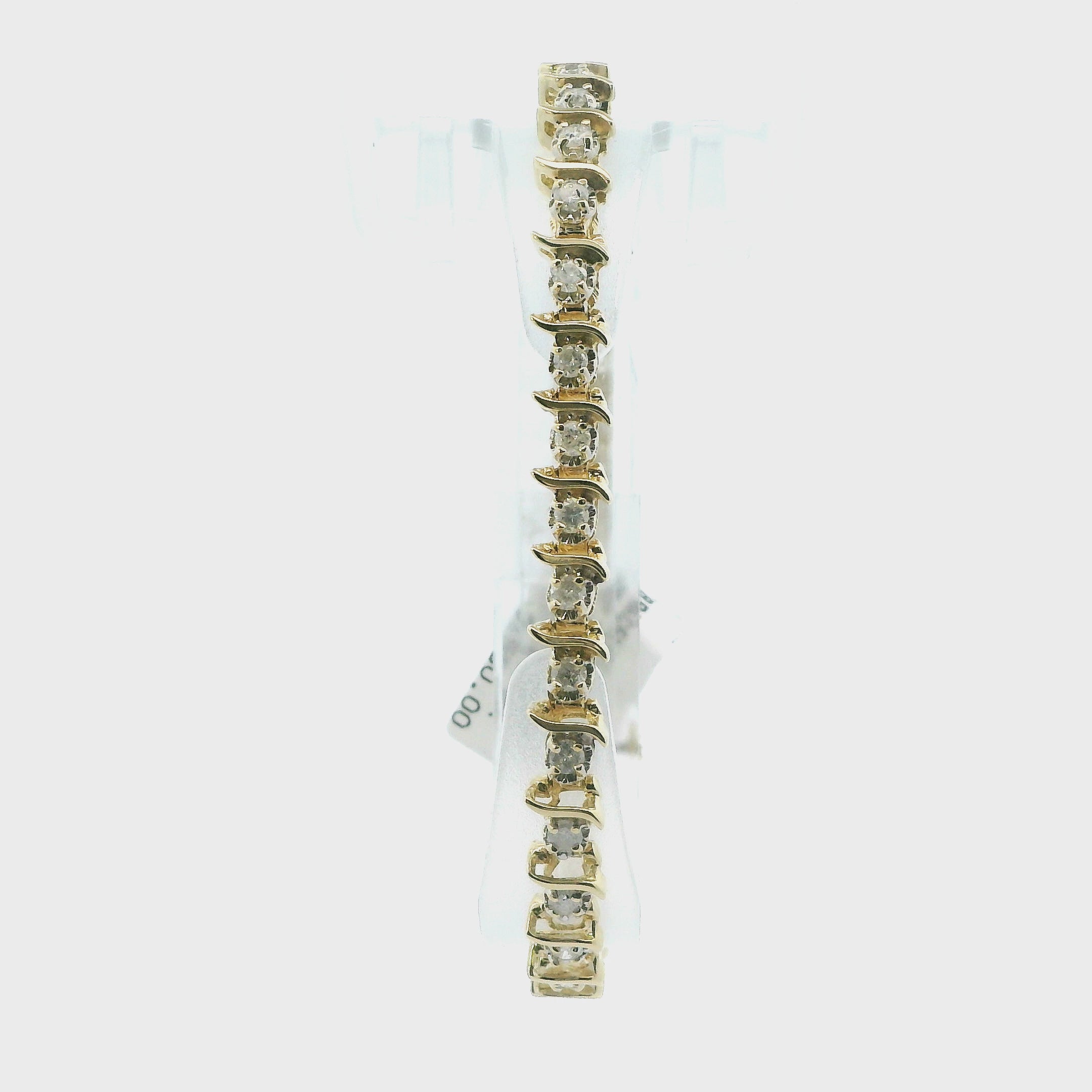 14K Yellow Gold Diamond Tennis Bracelet - 2.00ct