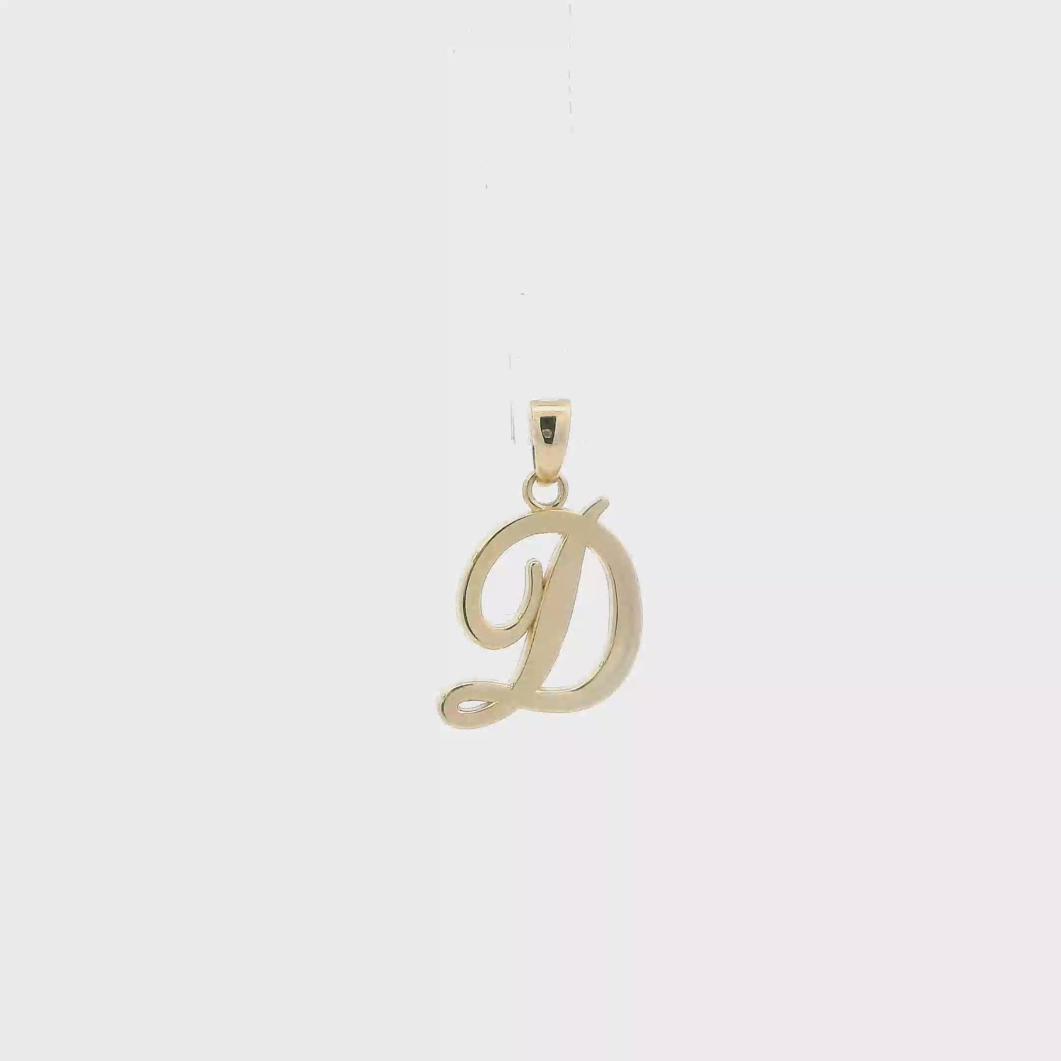 14K Yellow Gold Letter 