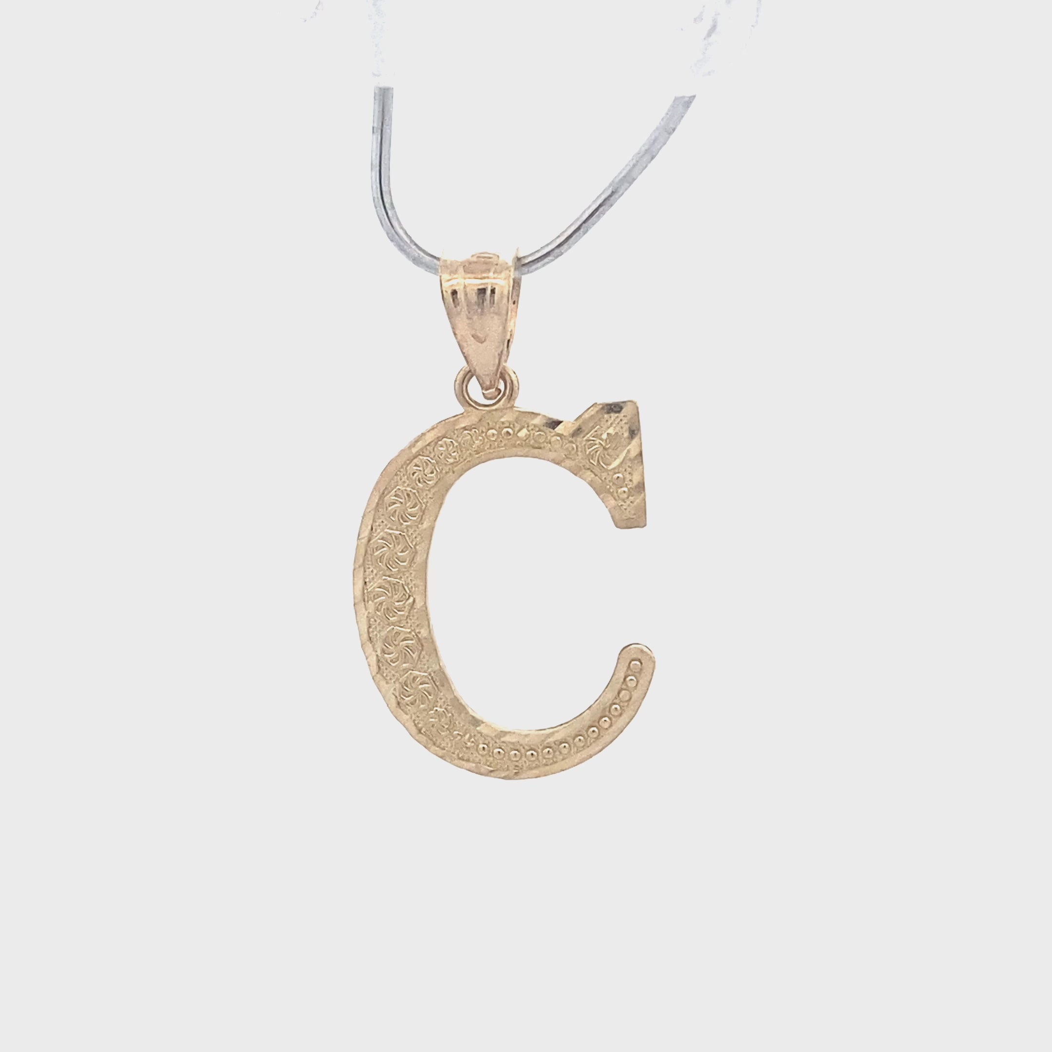 10K Yellow Gold Letter 