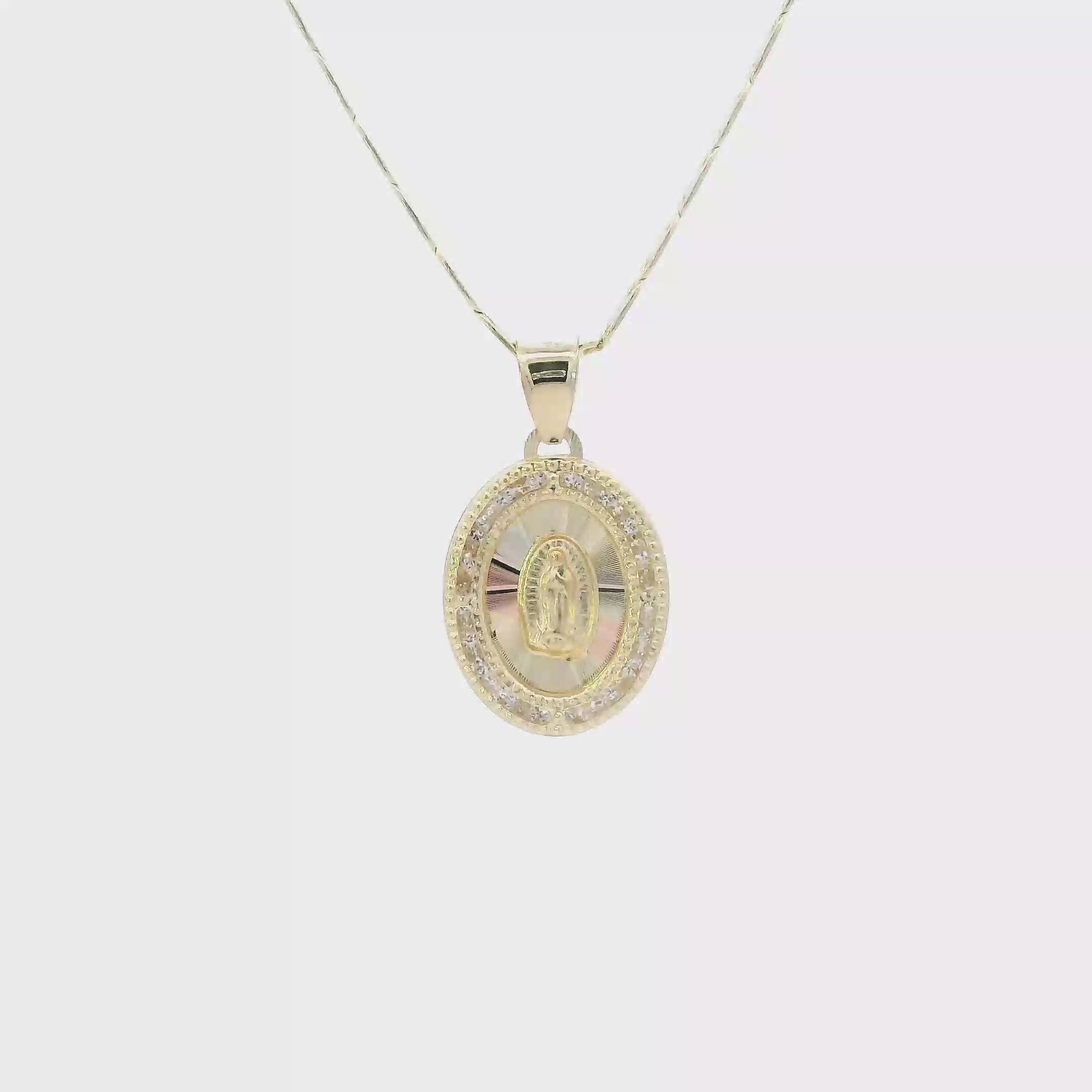 14K Tri Color Gold 19.5