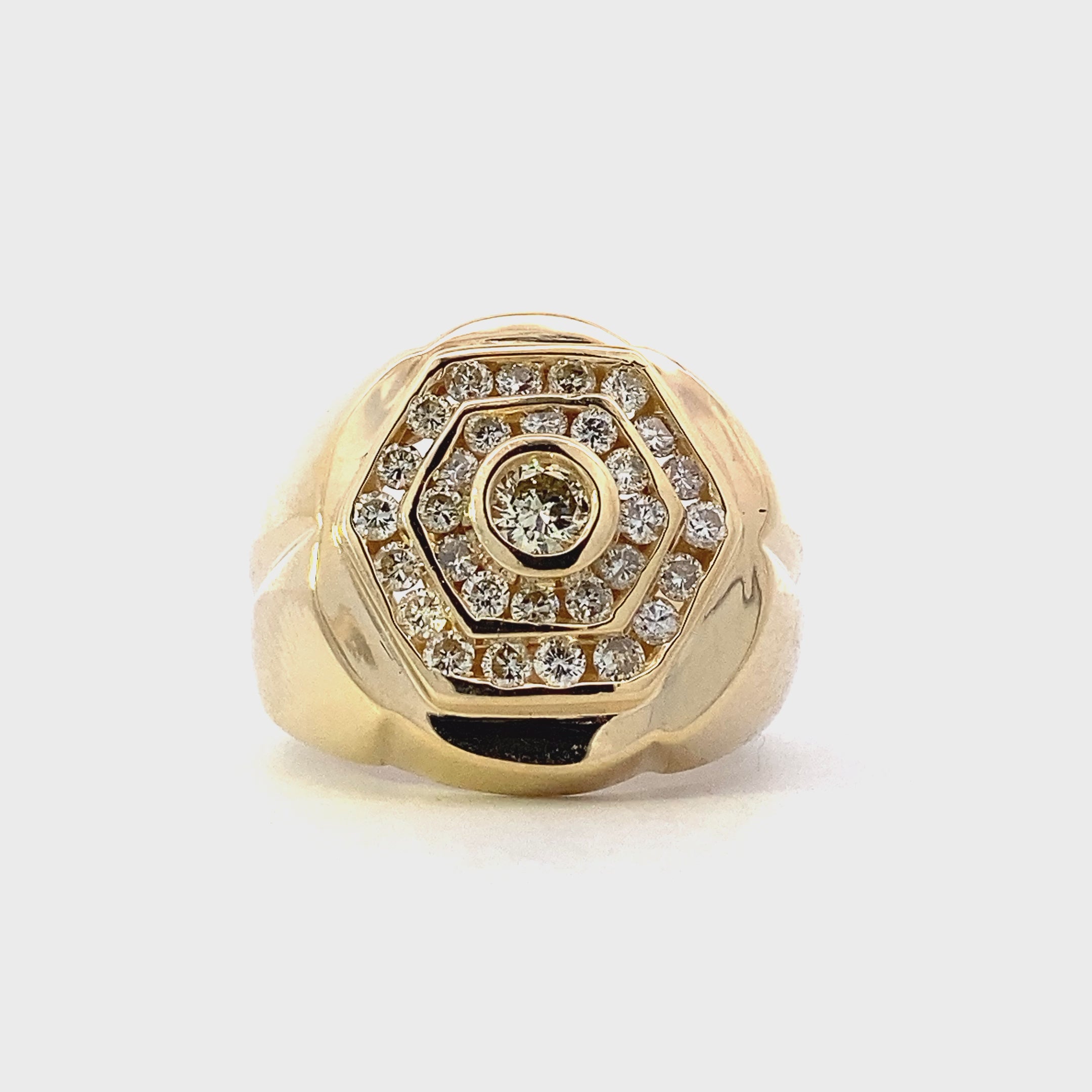14K Yellow Gold Diamond Ring - 1.33ct