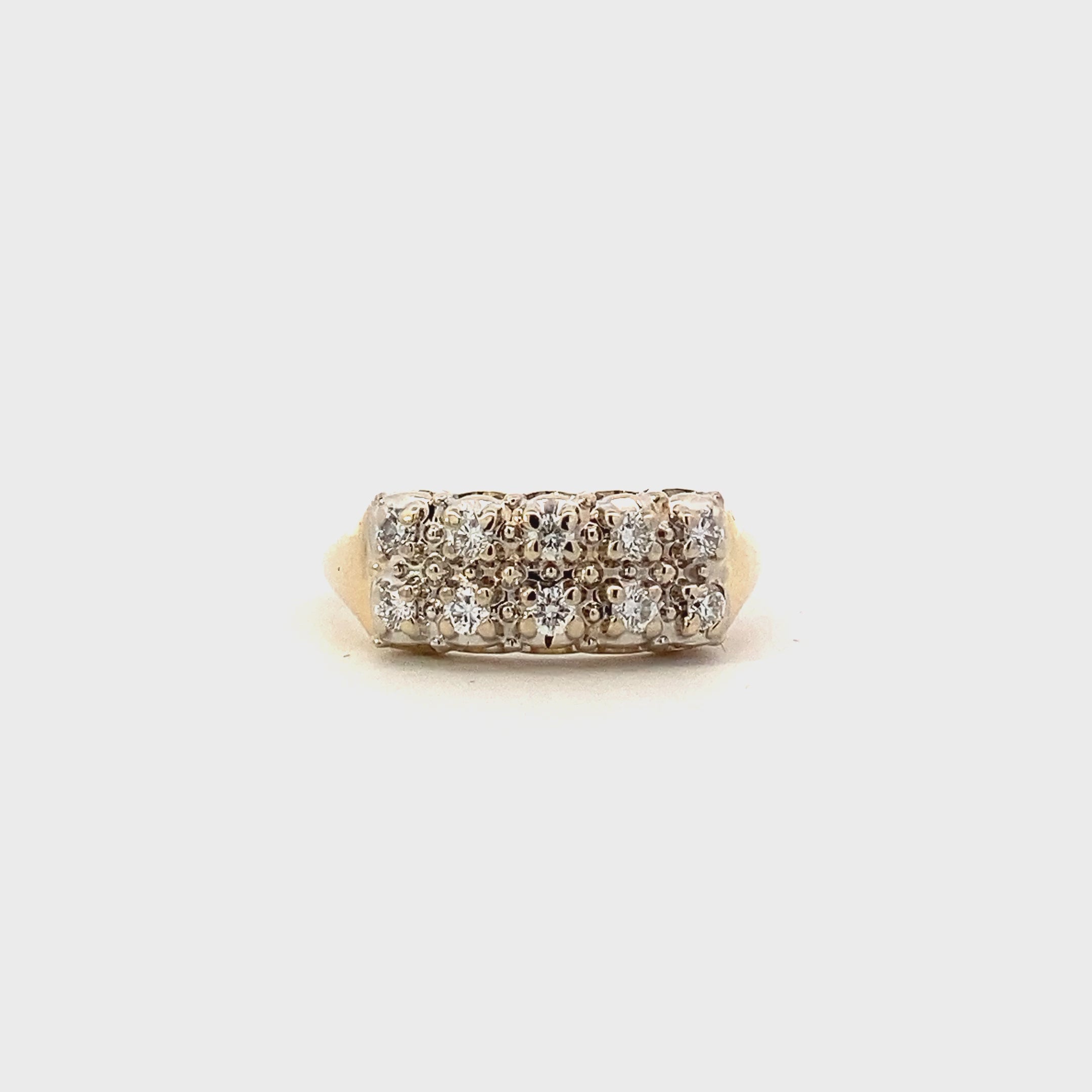 14K Yellow Gold Women's Diamond Ring - 0.30ct