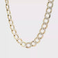10K Yellow Gold 24.5" Diamond Cut Curb Chain