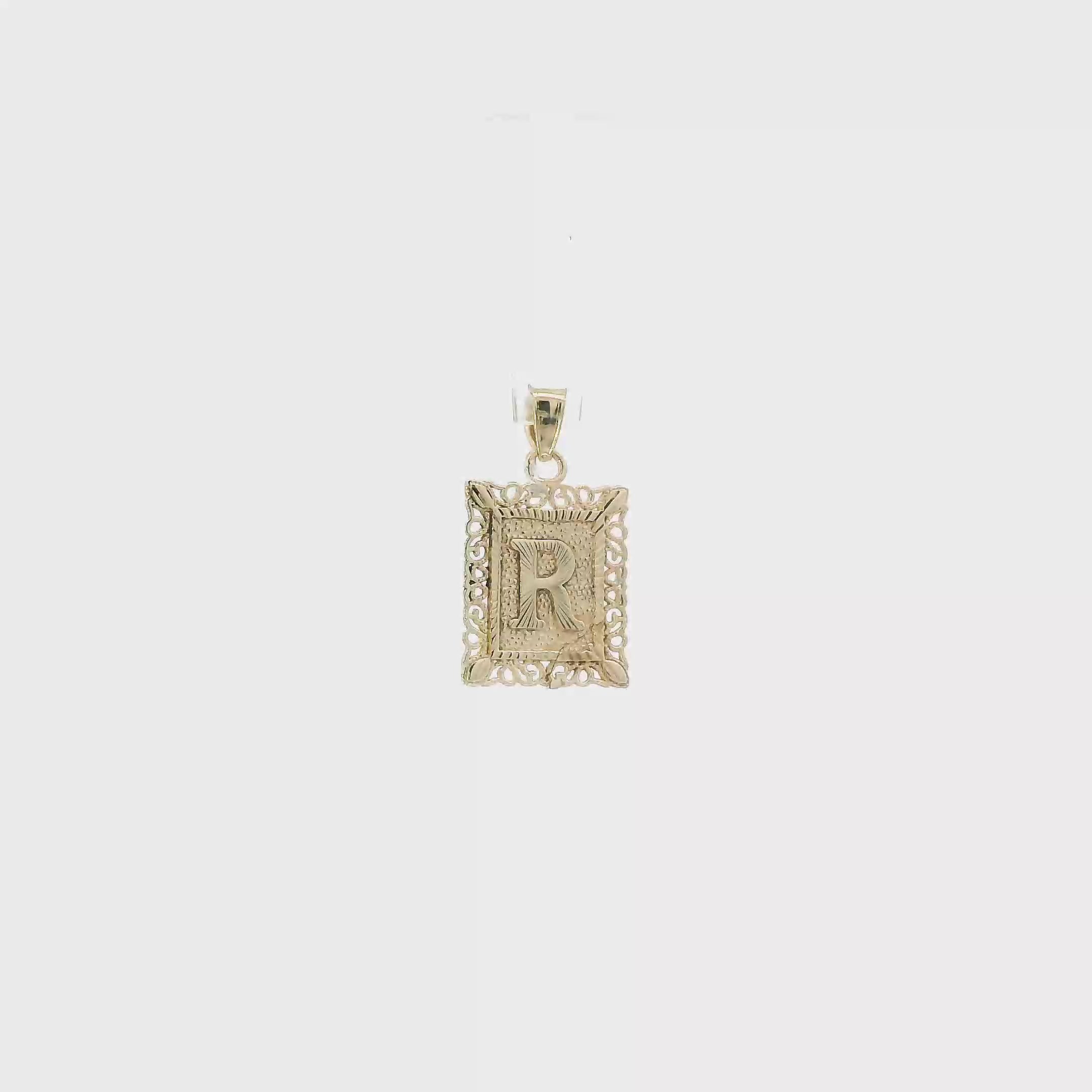 10K Yellow Gold Rectangle 
