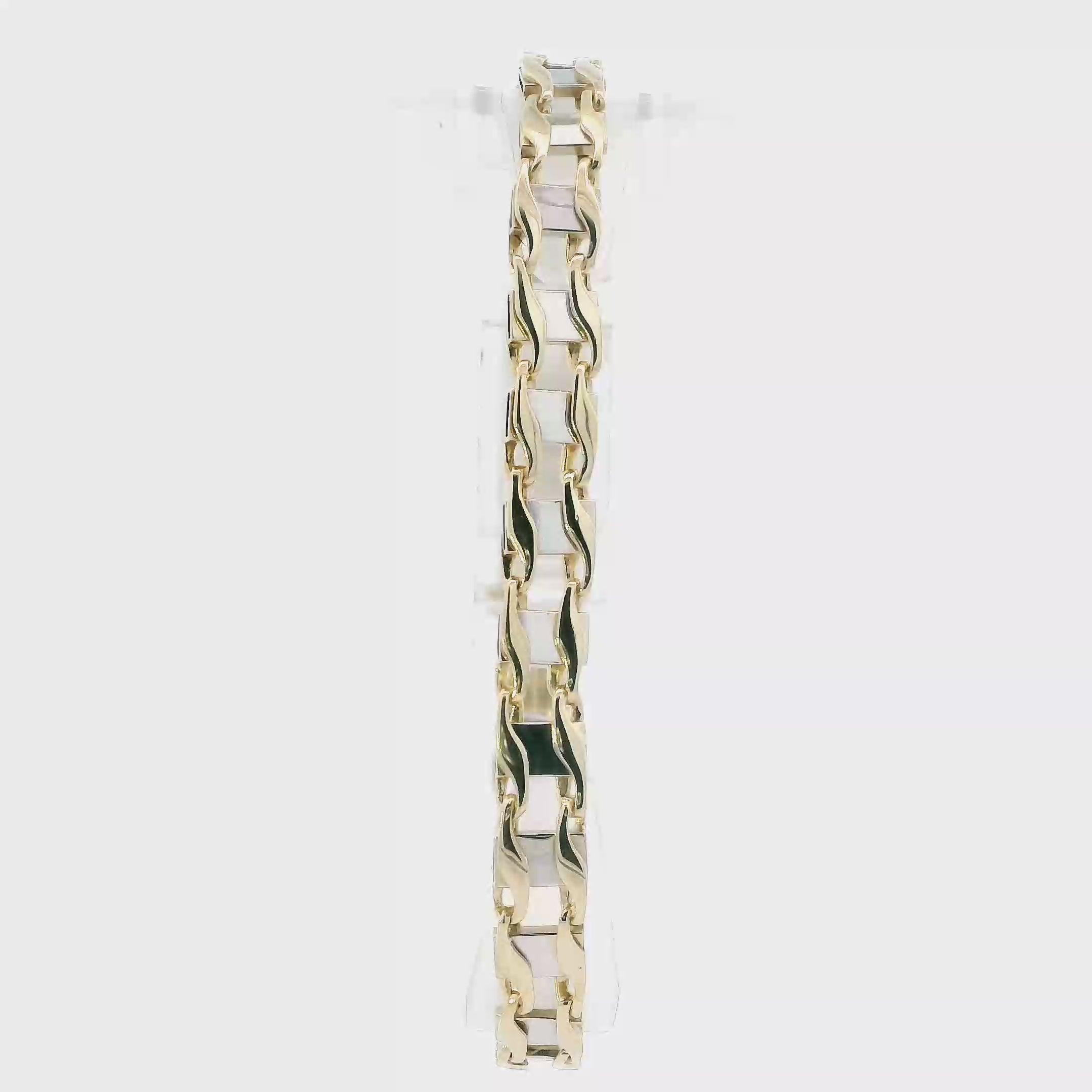 14K Yellow & White Gold 8.5