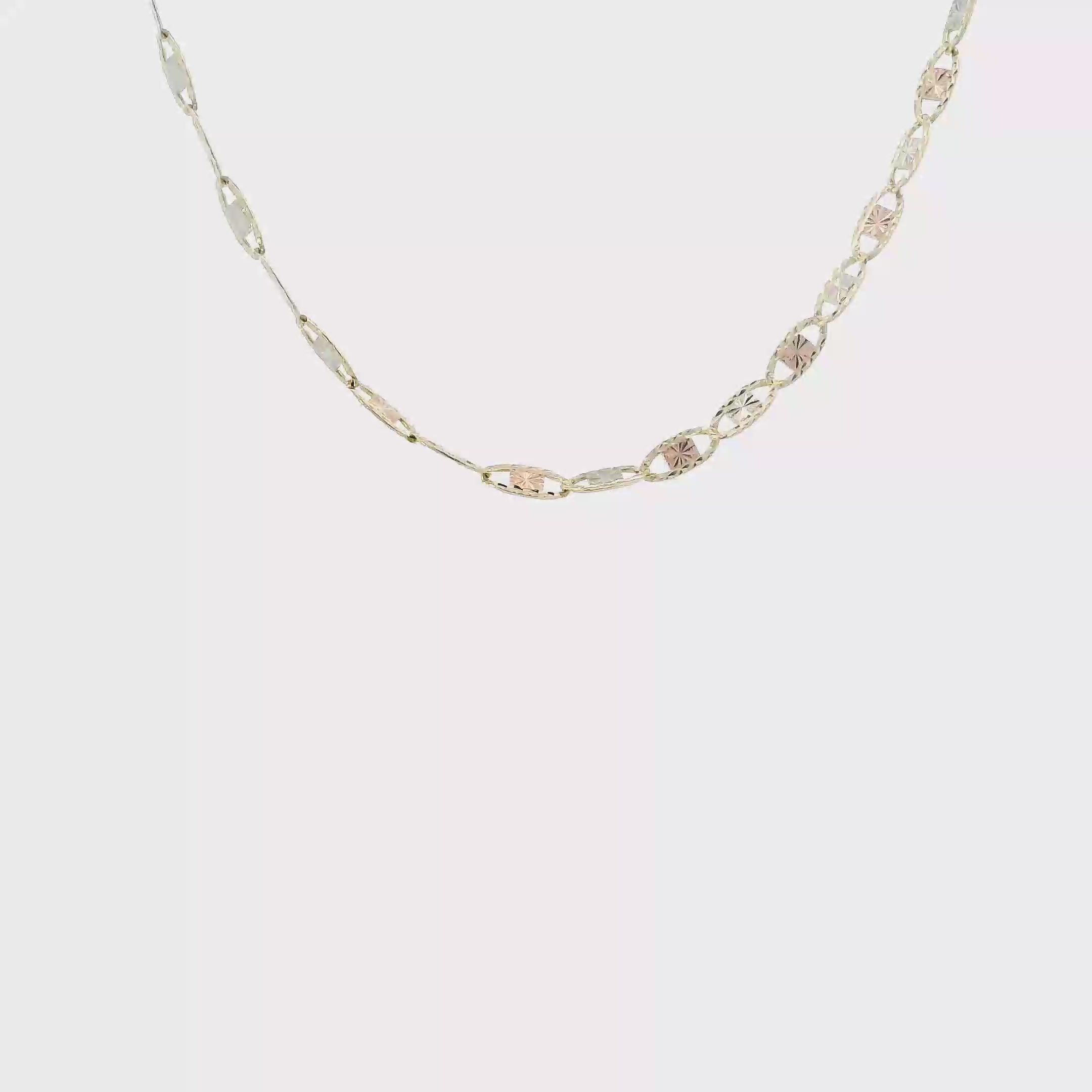 14K Tri Color Gold 19