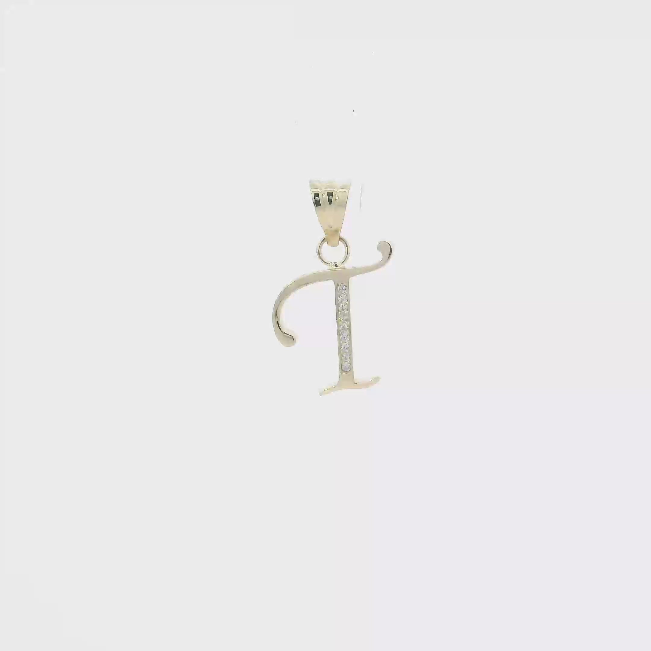 14K Yellow Gold Letter 