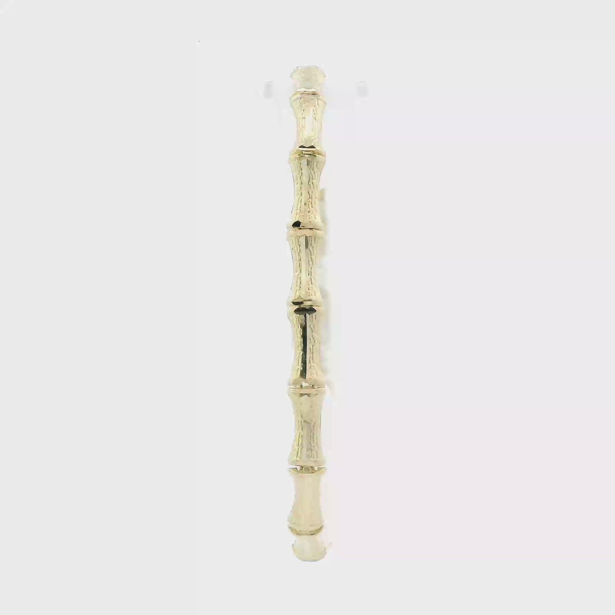 14K Yellow Gold 7.25' Bamboo Link Bracelet
