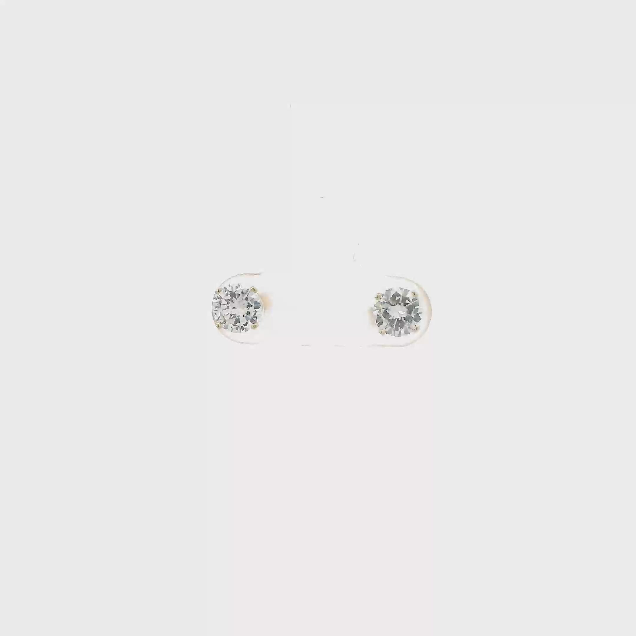 14K Yellow Gold Diamond Earrings - 1.16ct