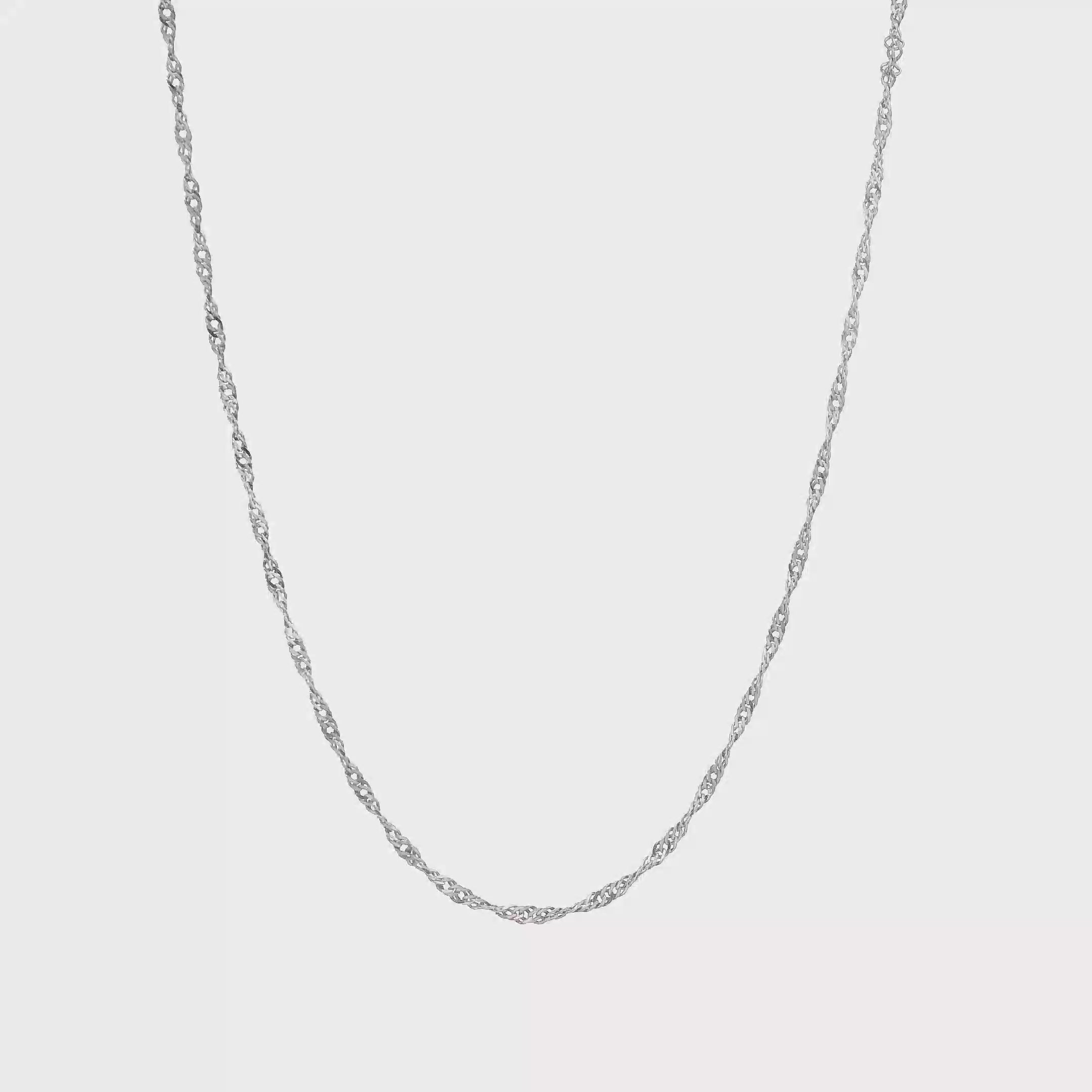 14K White Gold 17