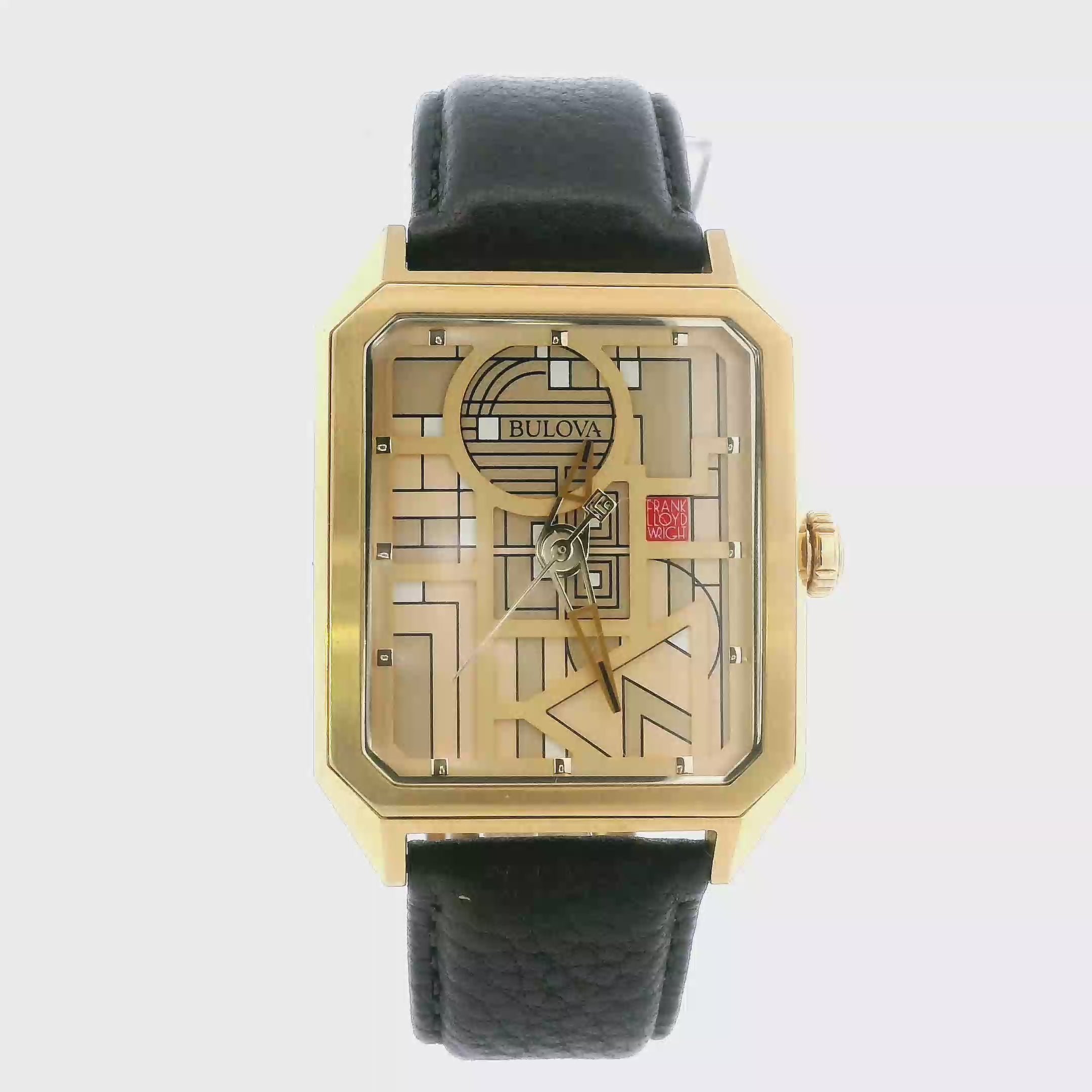Bulova 80 Years Frank Lloyd Wright Foundation Limted Edition Mens Wristwatch 257/500