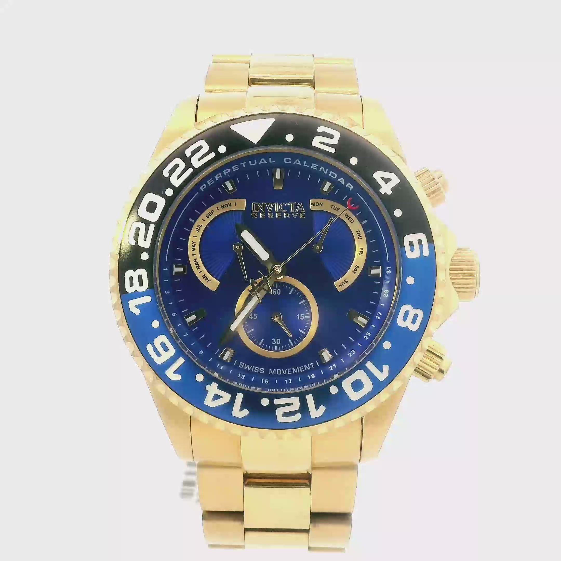 Invicta Reserve Perpetual Chronograph Mens Wristwatch - 29959