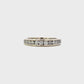 Anillo de diamantes para mujer en oro blanco de 14 quilates - 0.48ct
