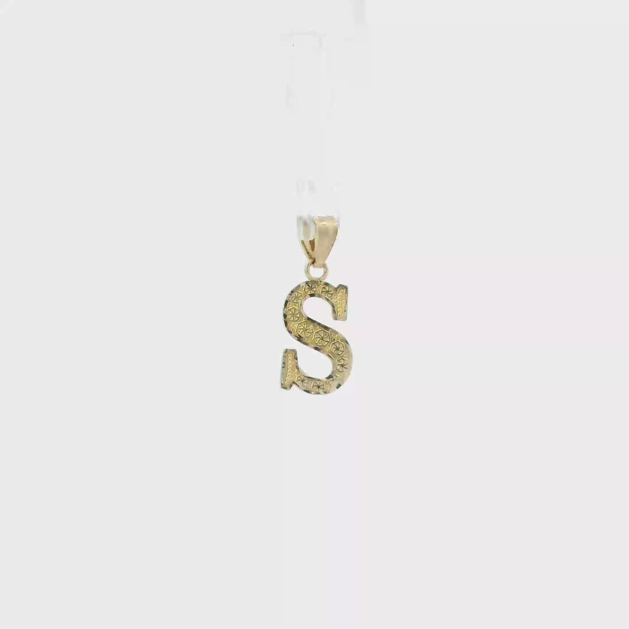 10K Yellow Gold Letter 