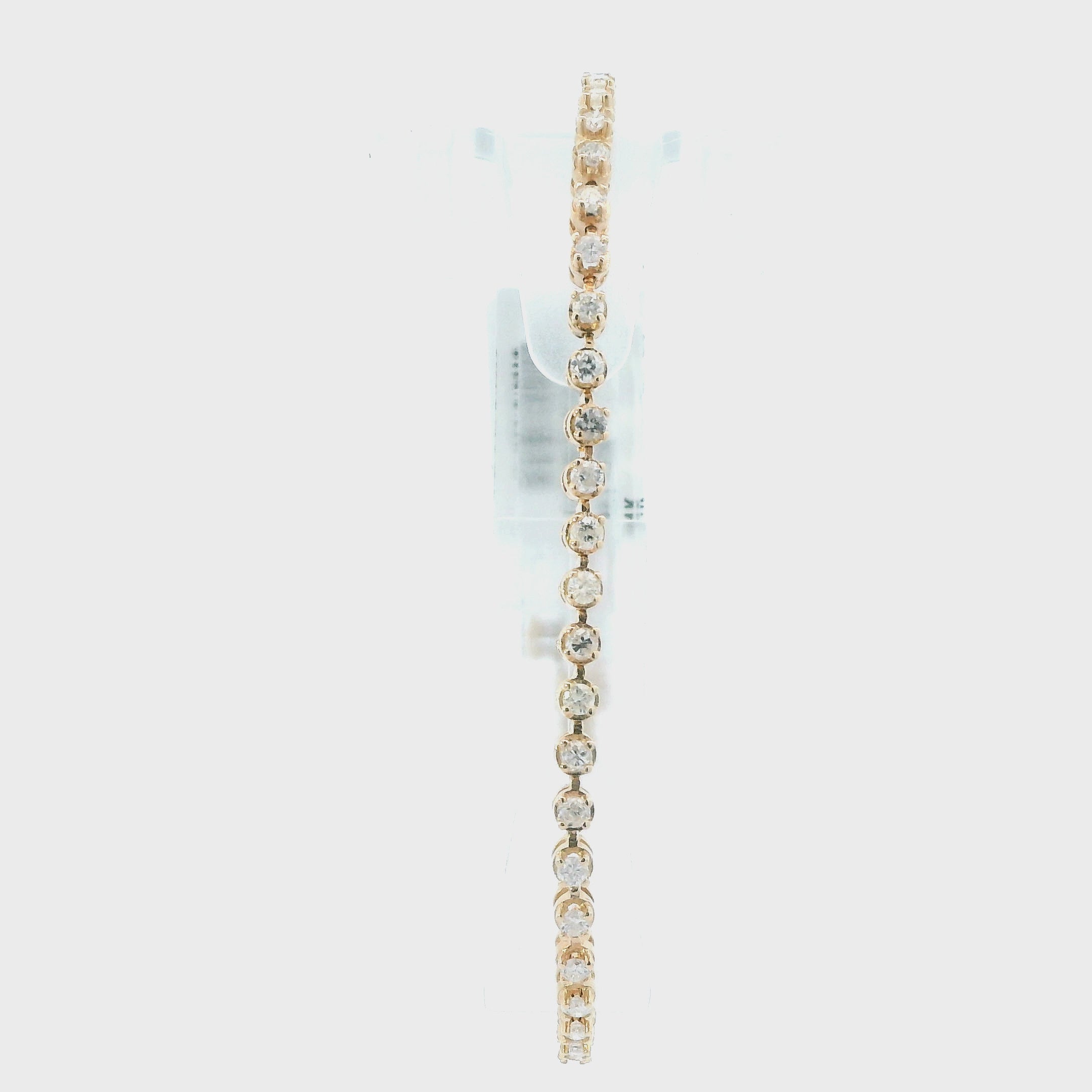 14K Yellow Gold Diamond Tennis Bracelet - 1.72ct