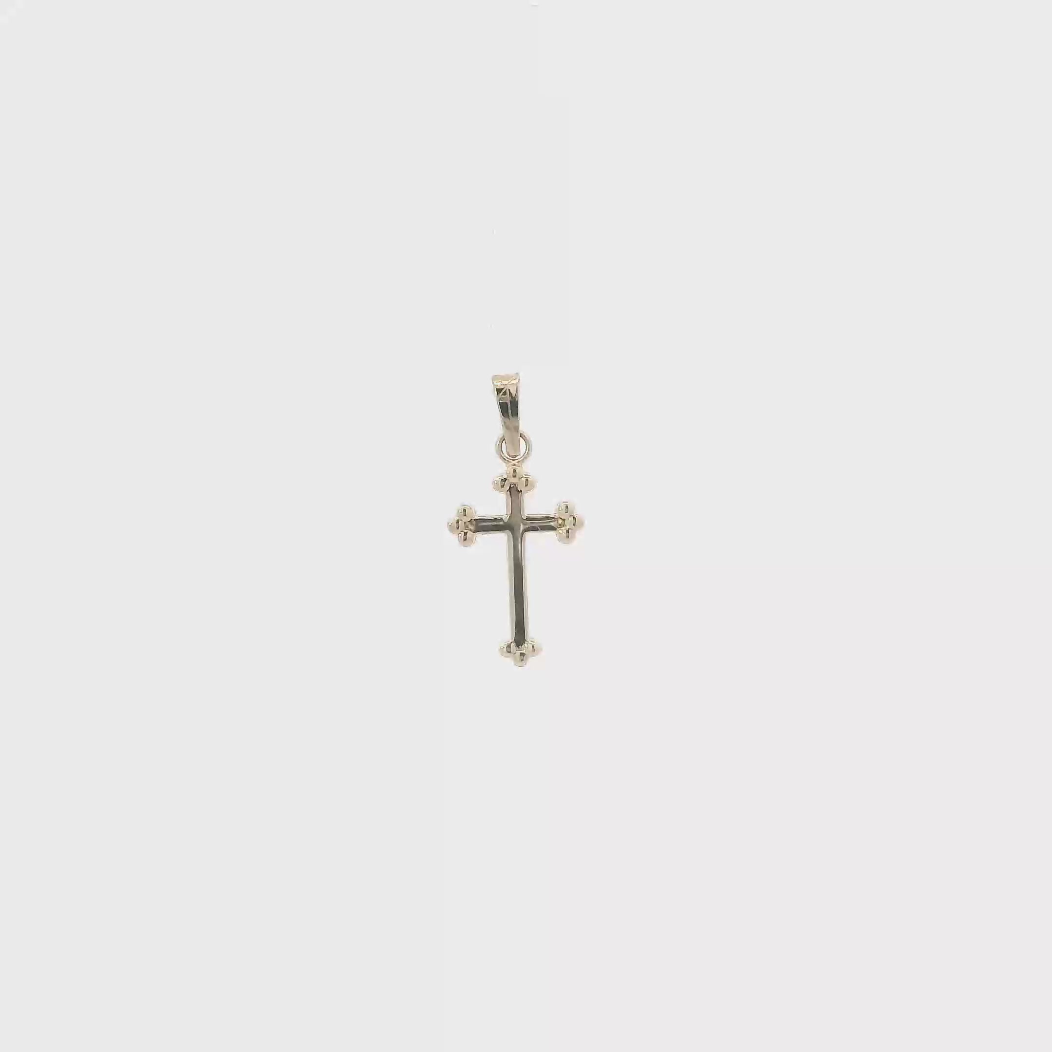14K Yellow Gold Cross Pendant