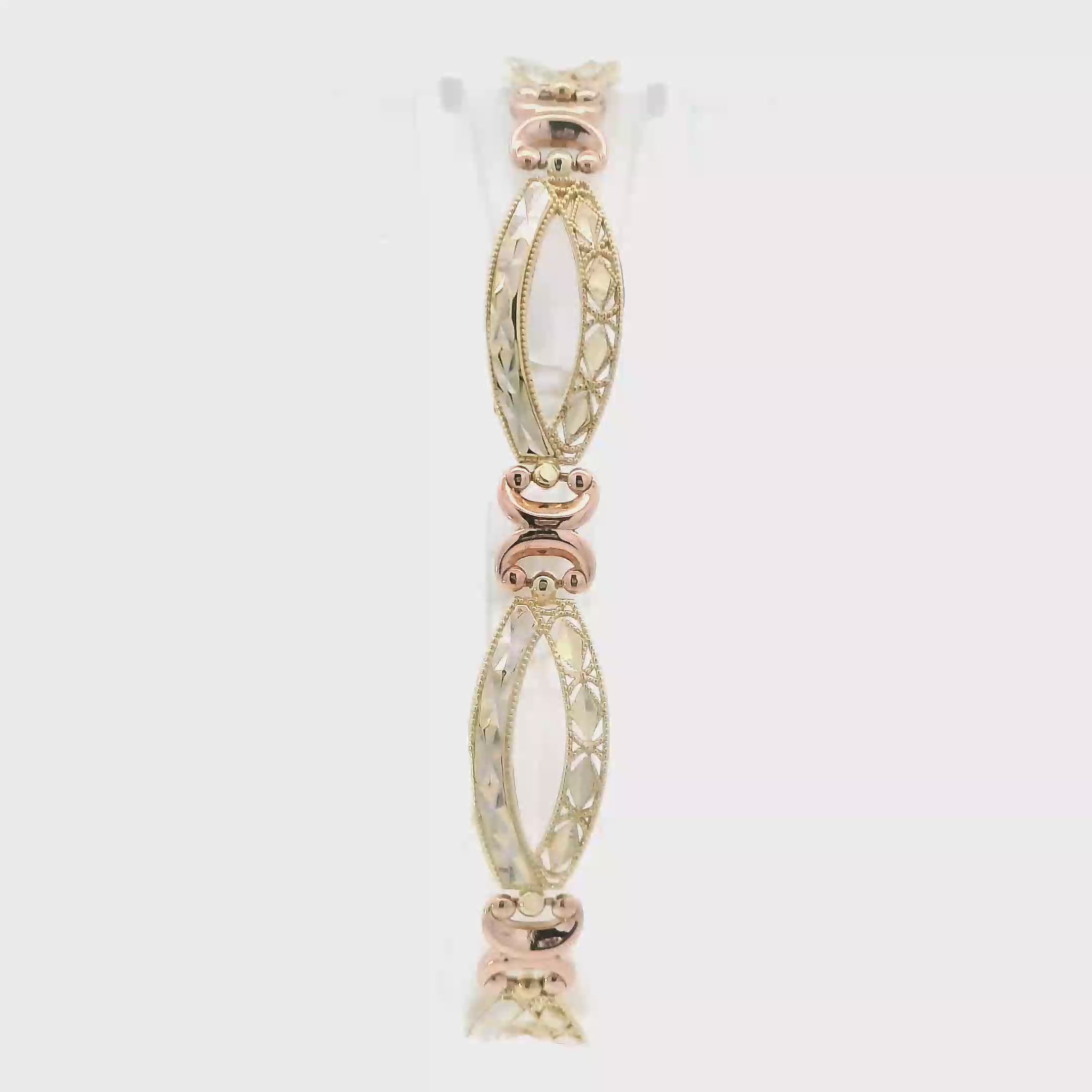 14K Tri Color Gold 7