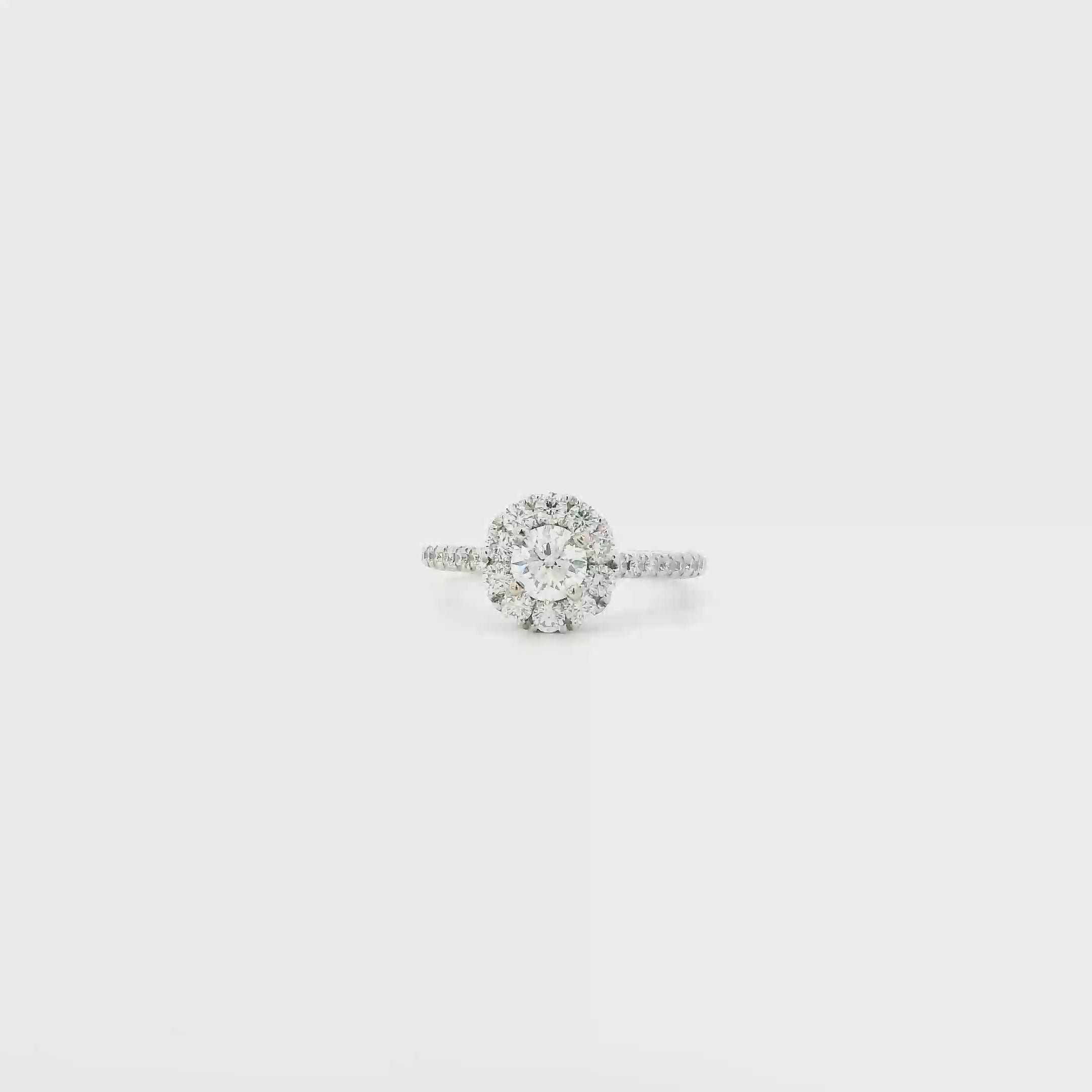 14K White Gold Diamond Vera Wang Ring 1.21ct -  With Certification
